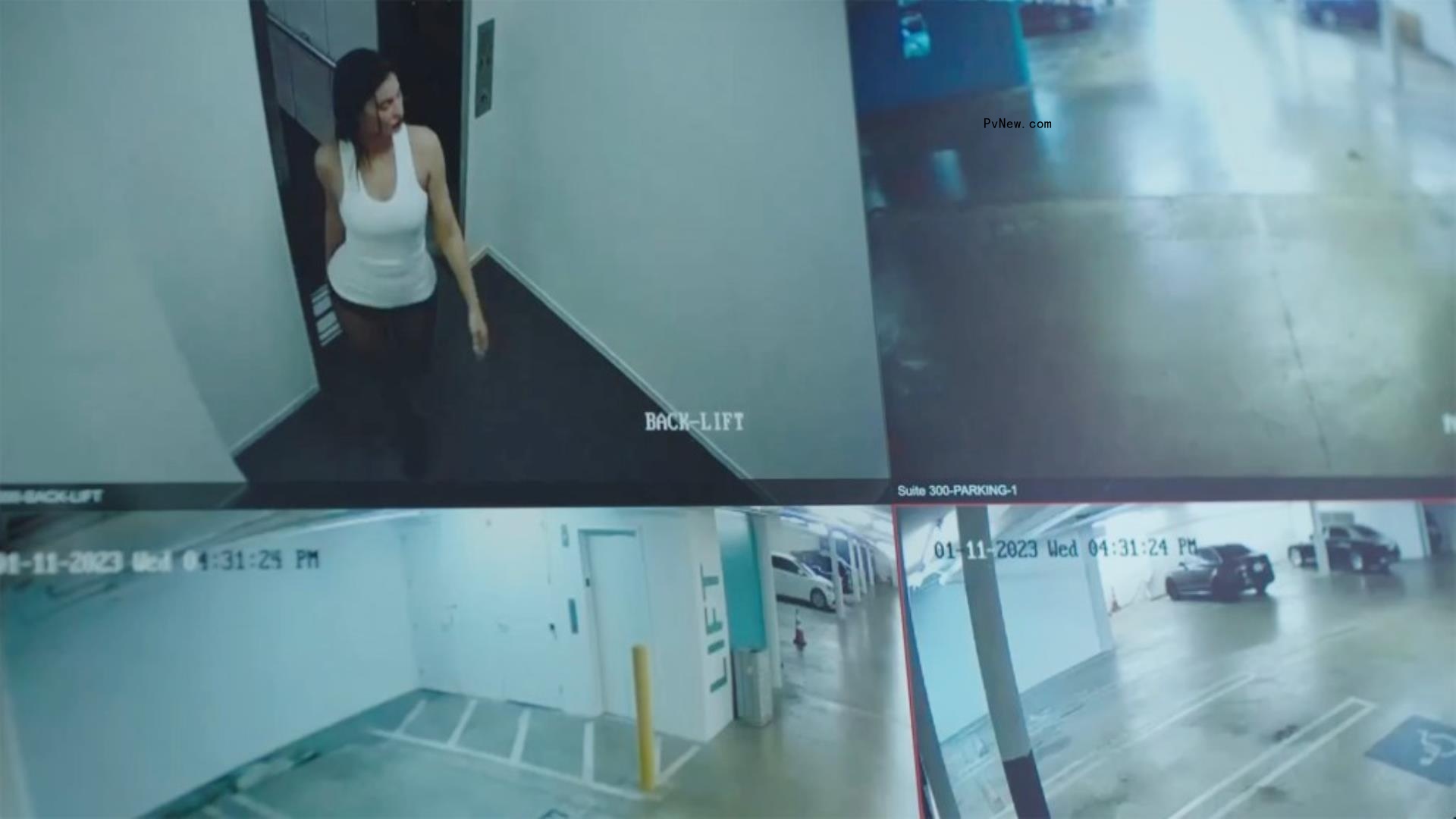 Kylie Jenner parking garage