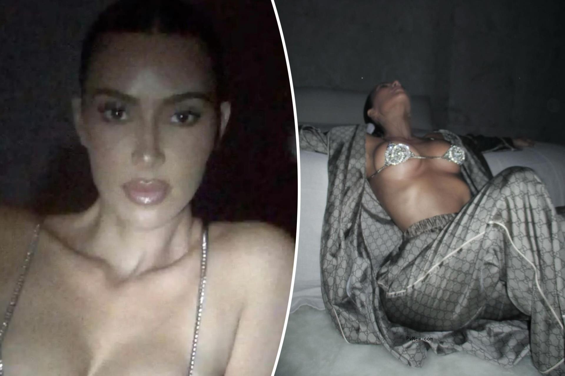 Kim Kardashian wears $18K itty-bitty crystal Gucci bra in risqué new photos