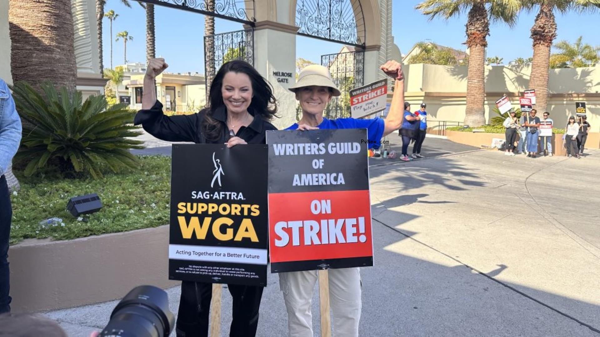 SAG-AFTRA President Fran Drescher Joins WGA Picket Line: ‘This Strike Is a Strike for Everybody in the Industry’