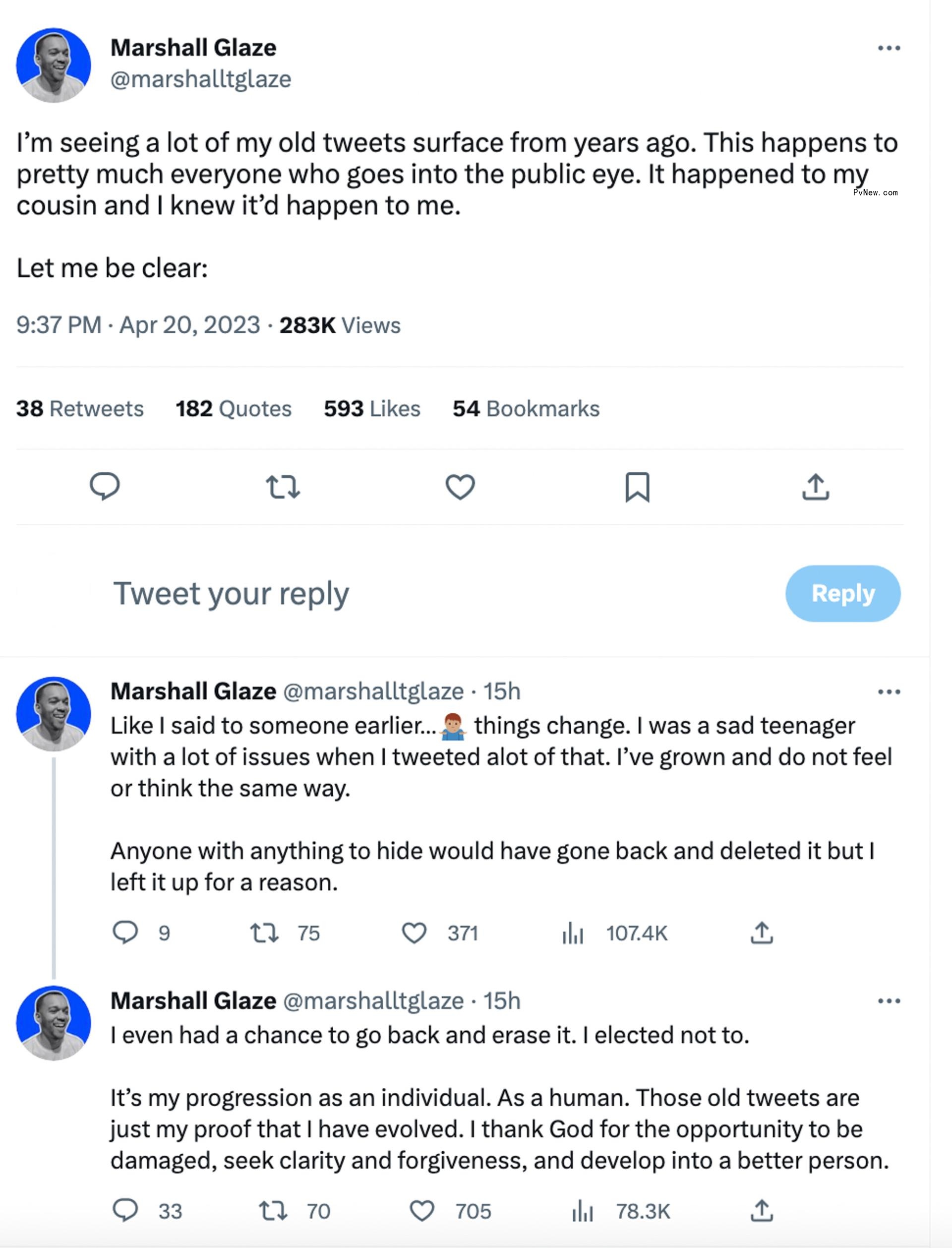 Marshall Glaze's tweets.