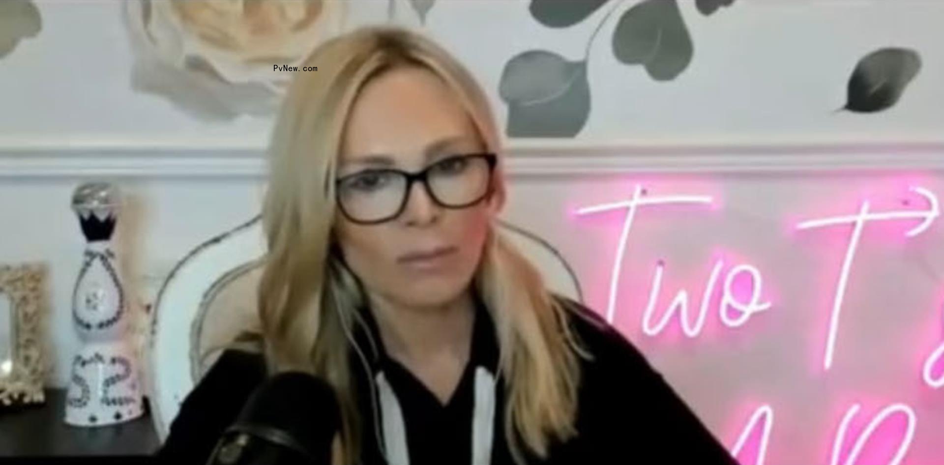 Tamra Judge talking on her podcast