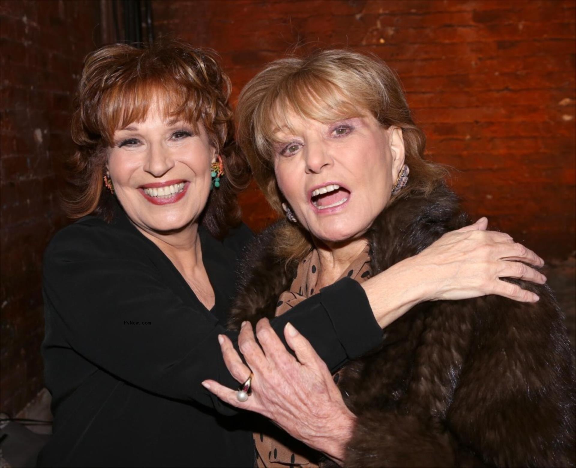 Joy Behar and Barbara Walters
