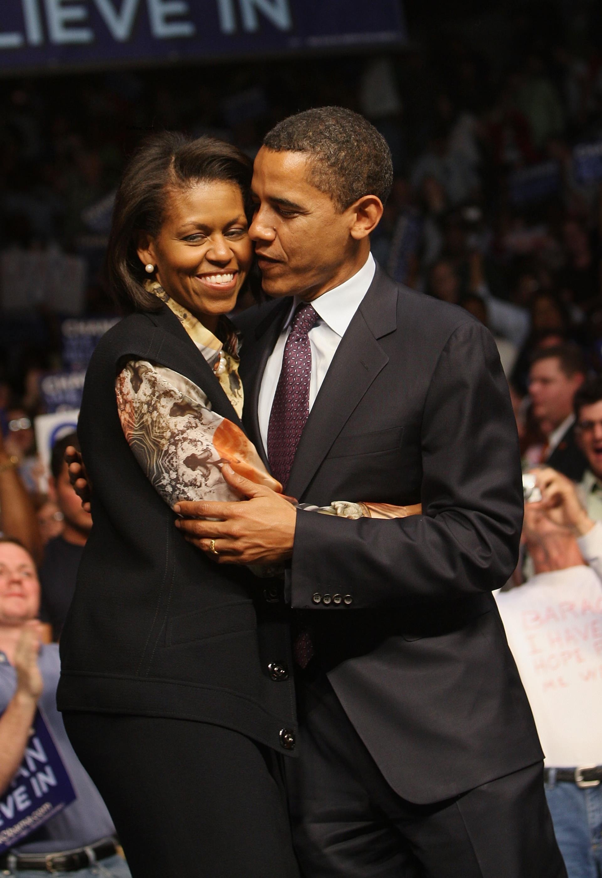 Barack and Michelle Obama.