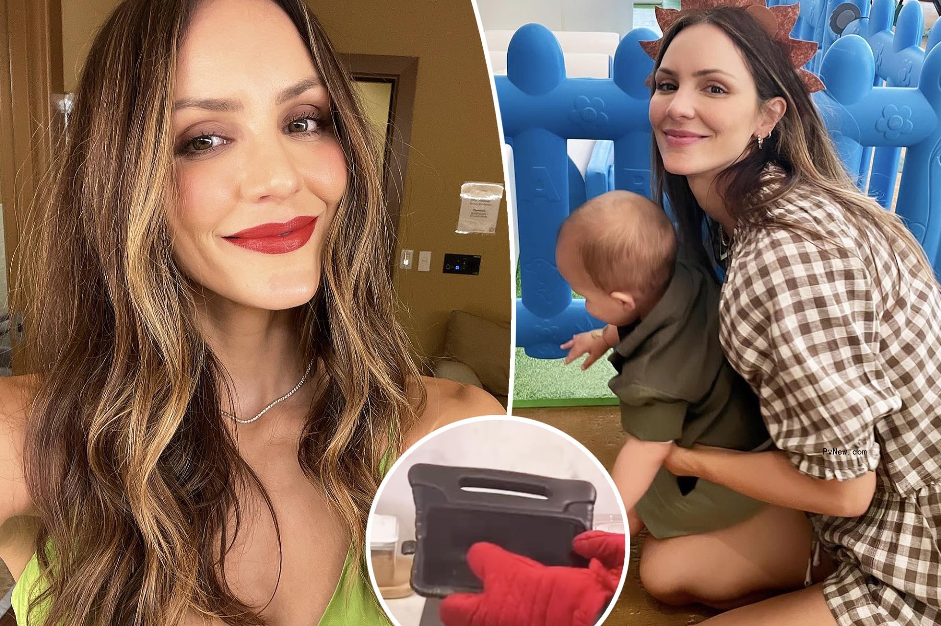Katharine McPhee accidentally bakes son’s iPad in the oven: ‘I tried to hide it’