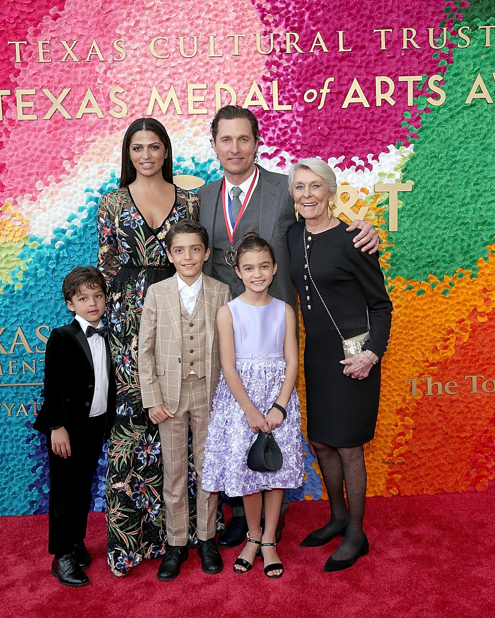 Matthew McConaughey, Camila Alves, their kids and Mary McCabe