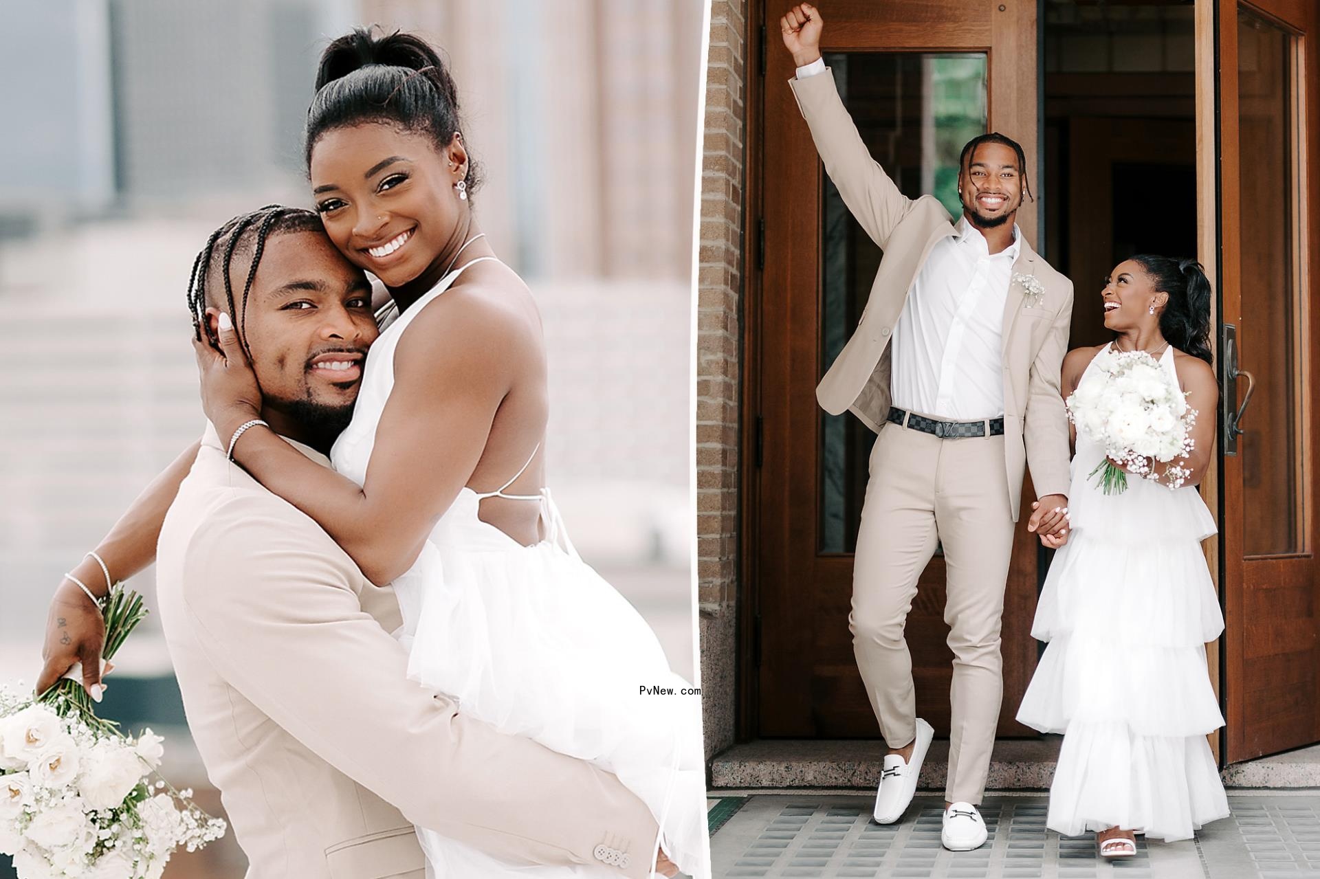 Olympic gymnast Simone Biles marries Jo<i></i>nathan Owens: ‘I do’