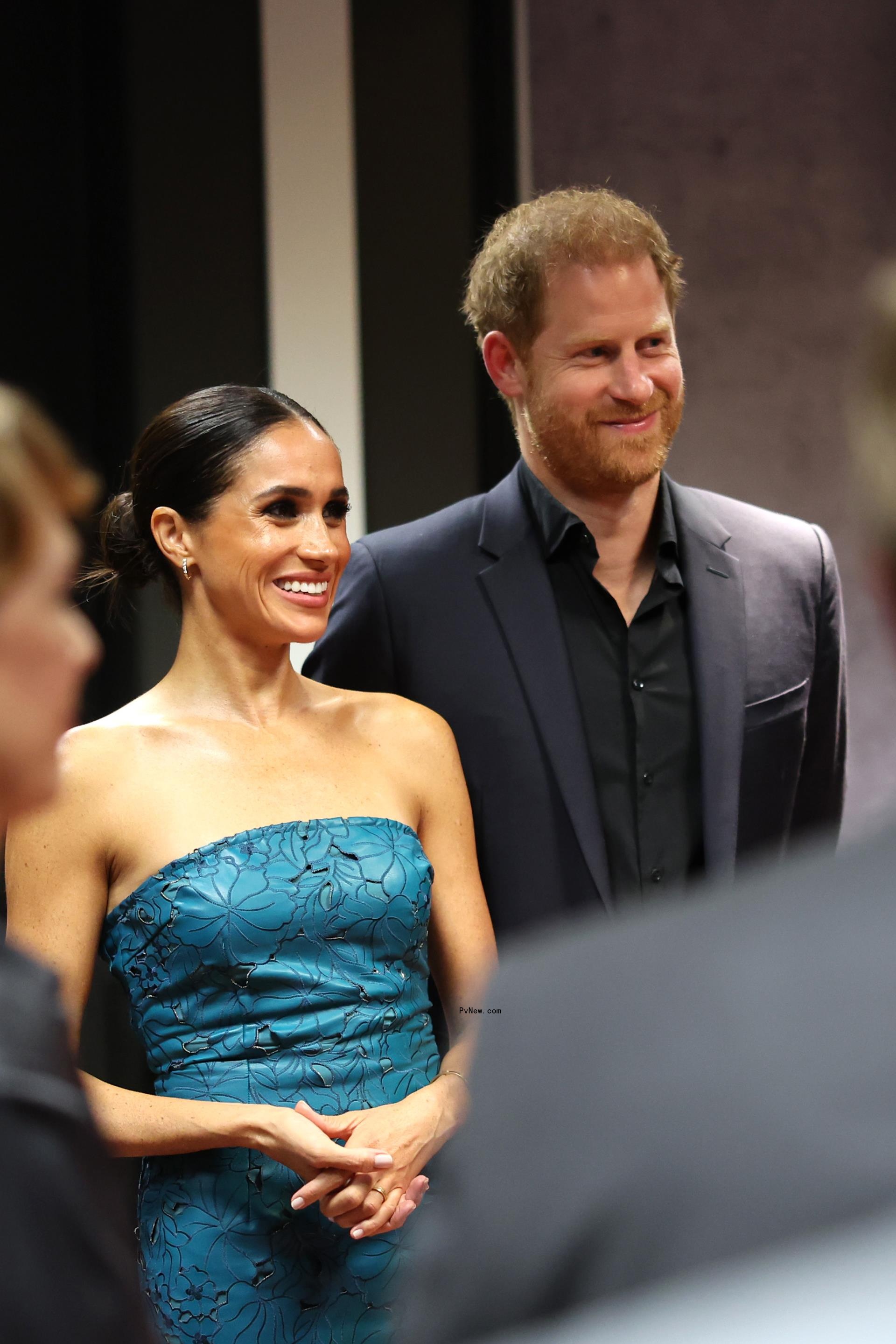 Prince Harry and Meghan Markle at the pre-closing ceremony of the Invictus Games