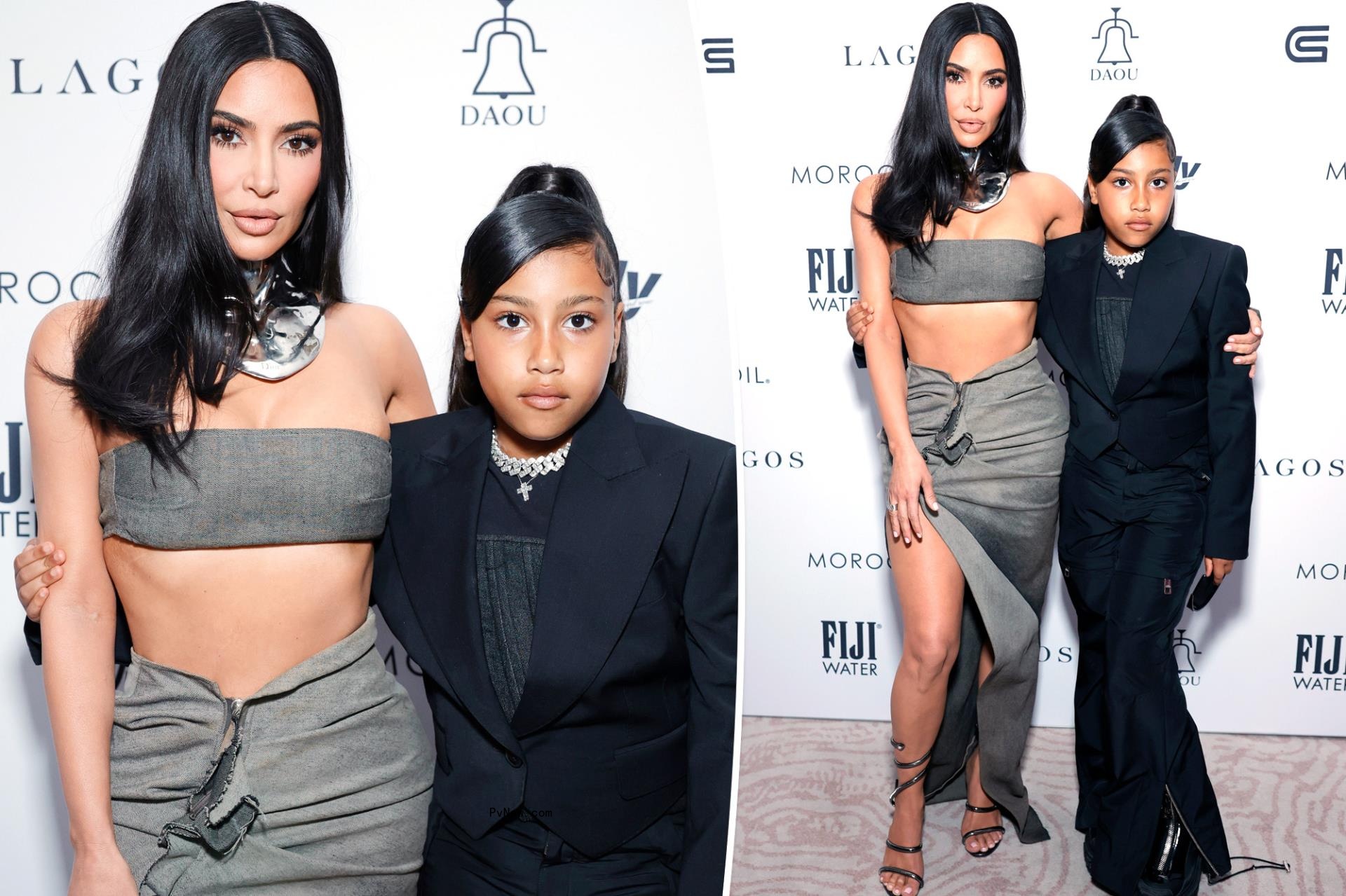 Kim Kardashian and North West step out for Daily Front Row Fashion Awards 2023