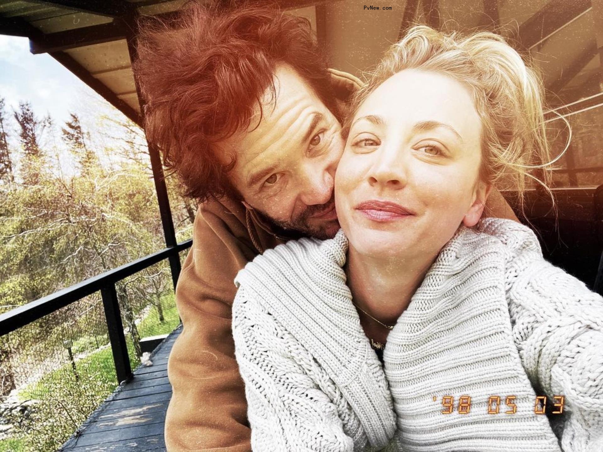 Tom Pelphrey and Kaley Cuoco take selfie