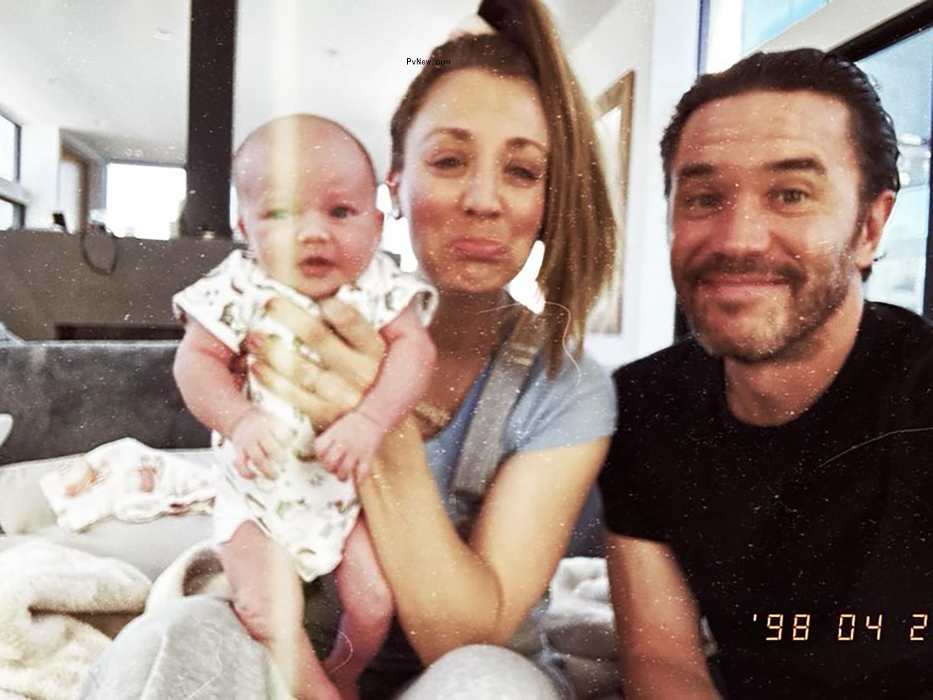 Kaley Cuoco and Tom Pelphrey hold daughter Matilda