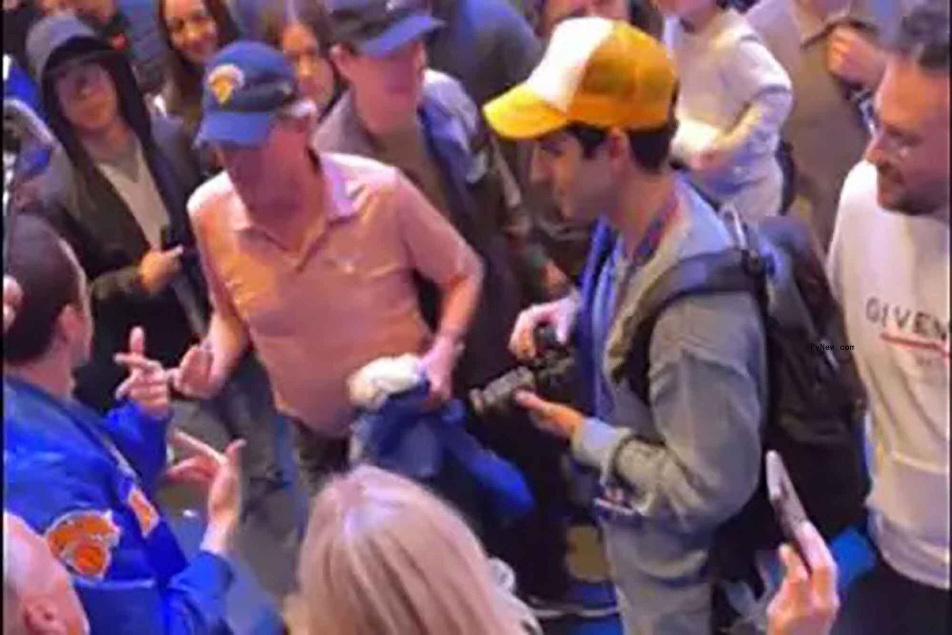 pete davidson shoving knicks fan
