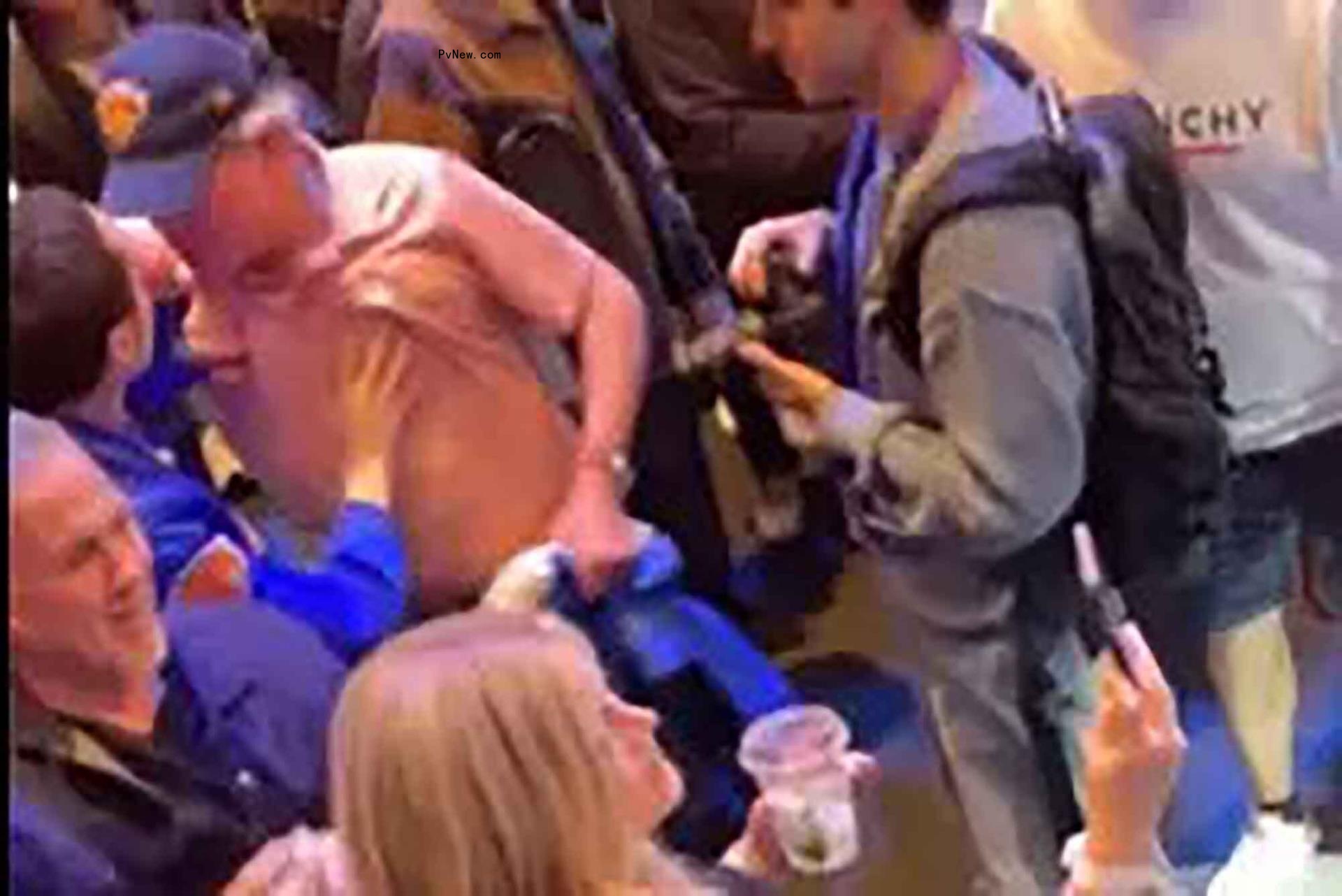 pete davidson shoving knicks fan