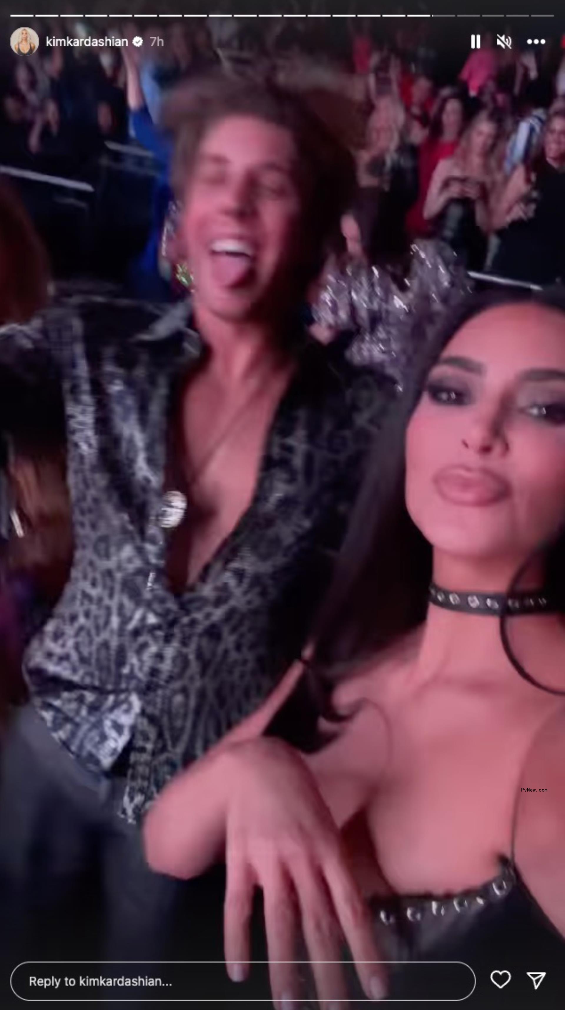 Kim Kardashian with Chris Appleton and Lukas Gage. 