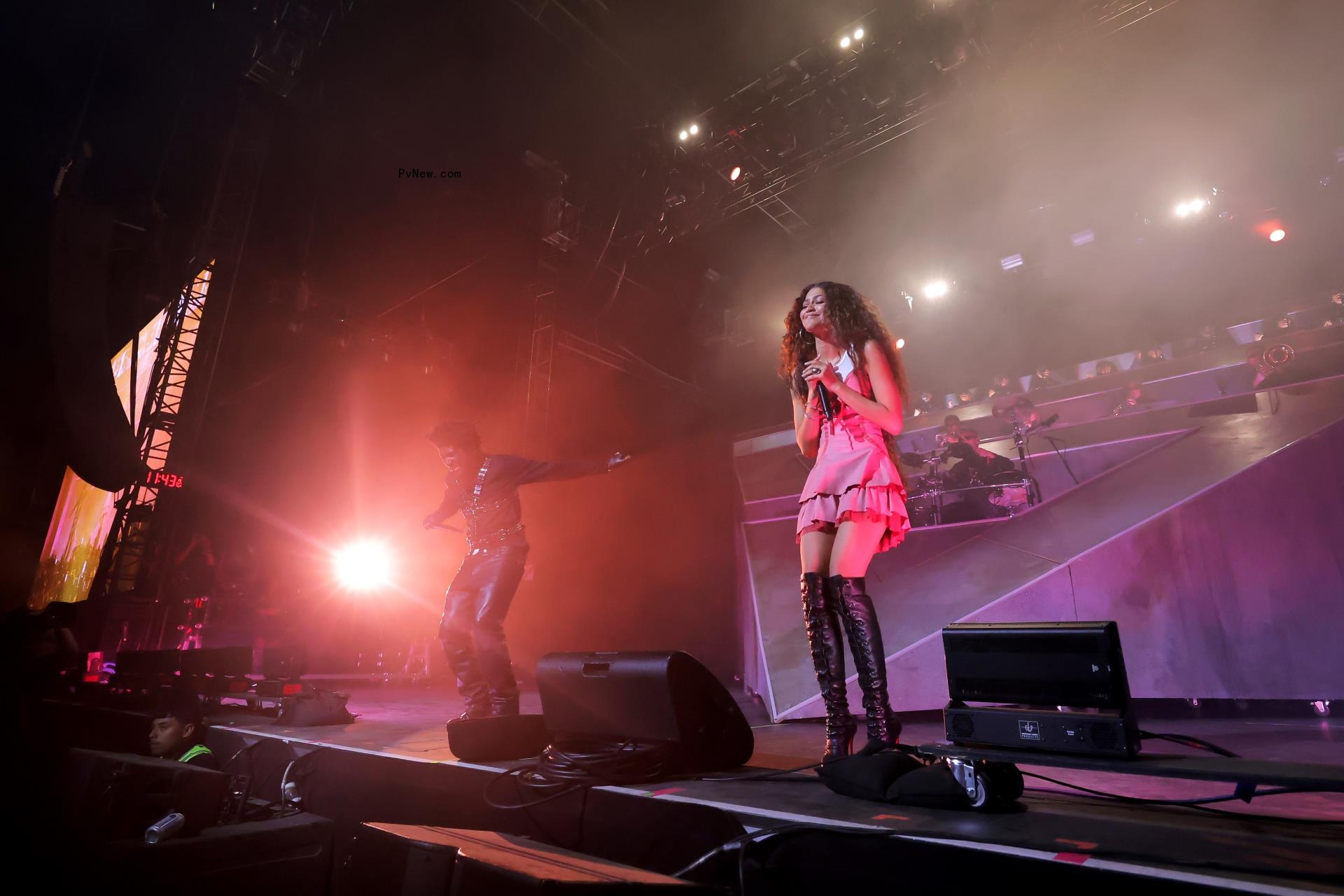 Zendaya performs with Labrinth at Coachella