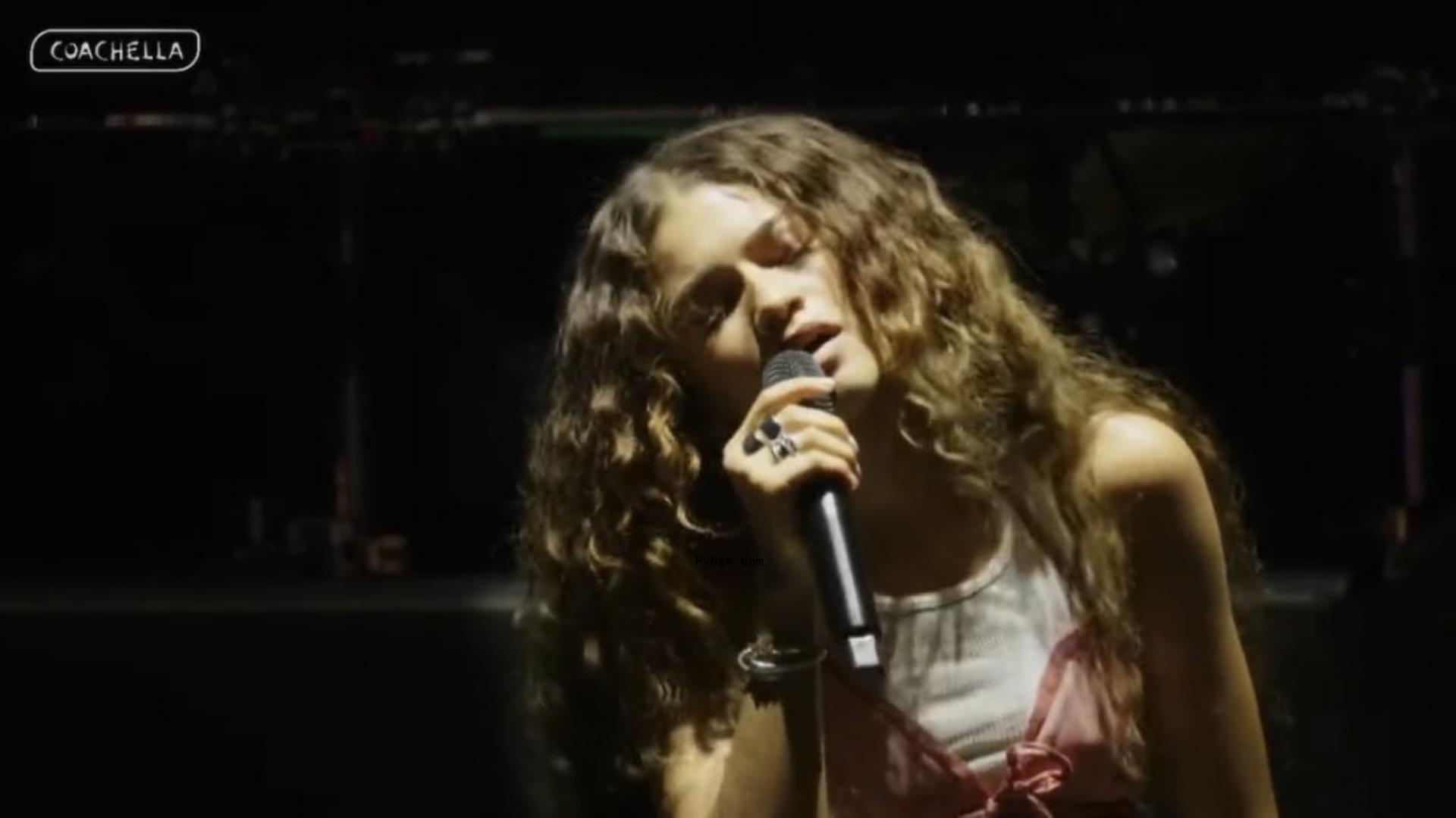 Zendaya on stage at Coachella