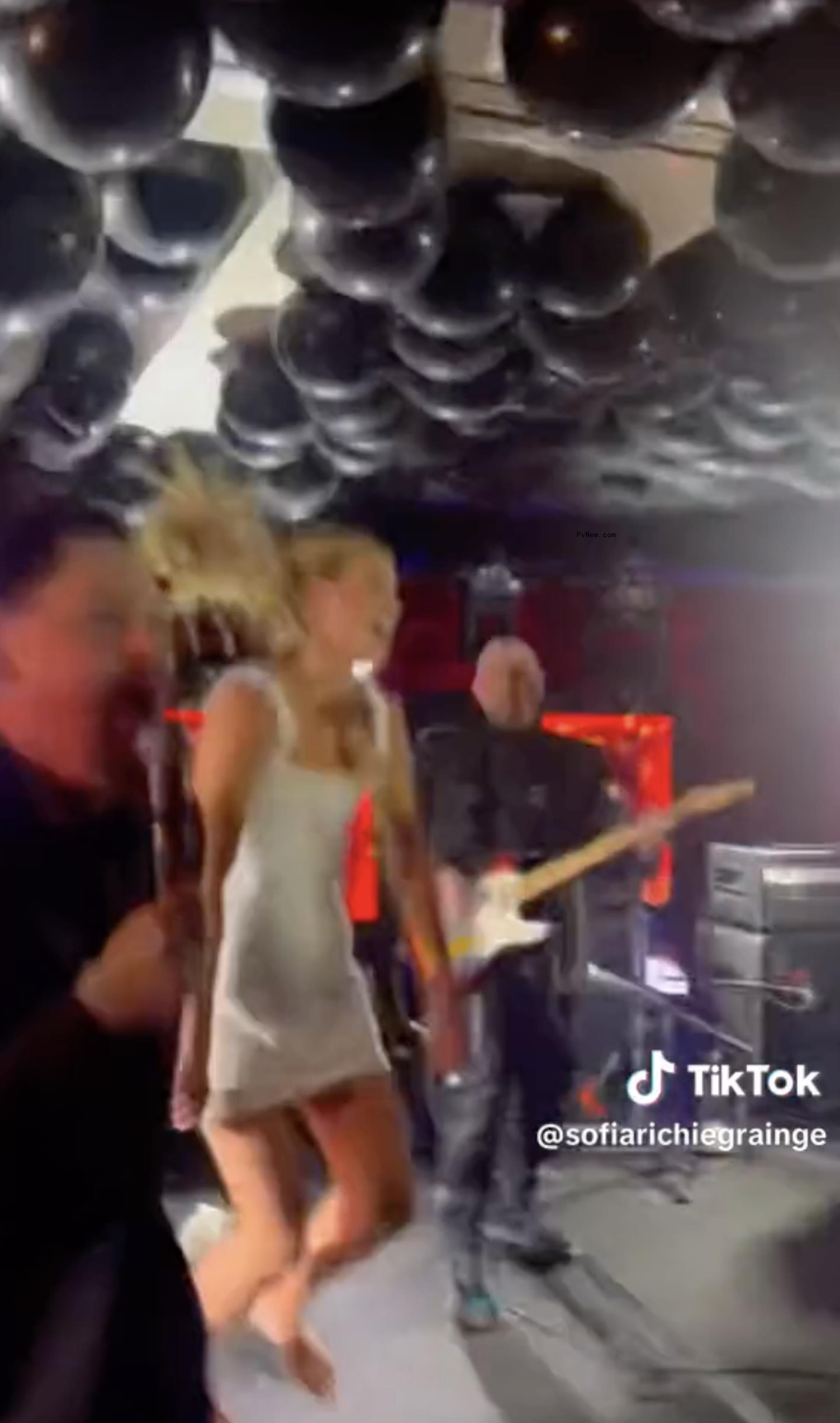 Sofia Richie dancing. 