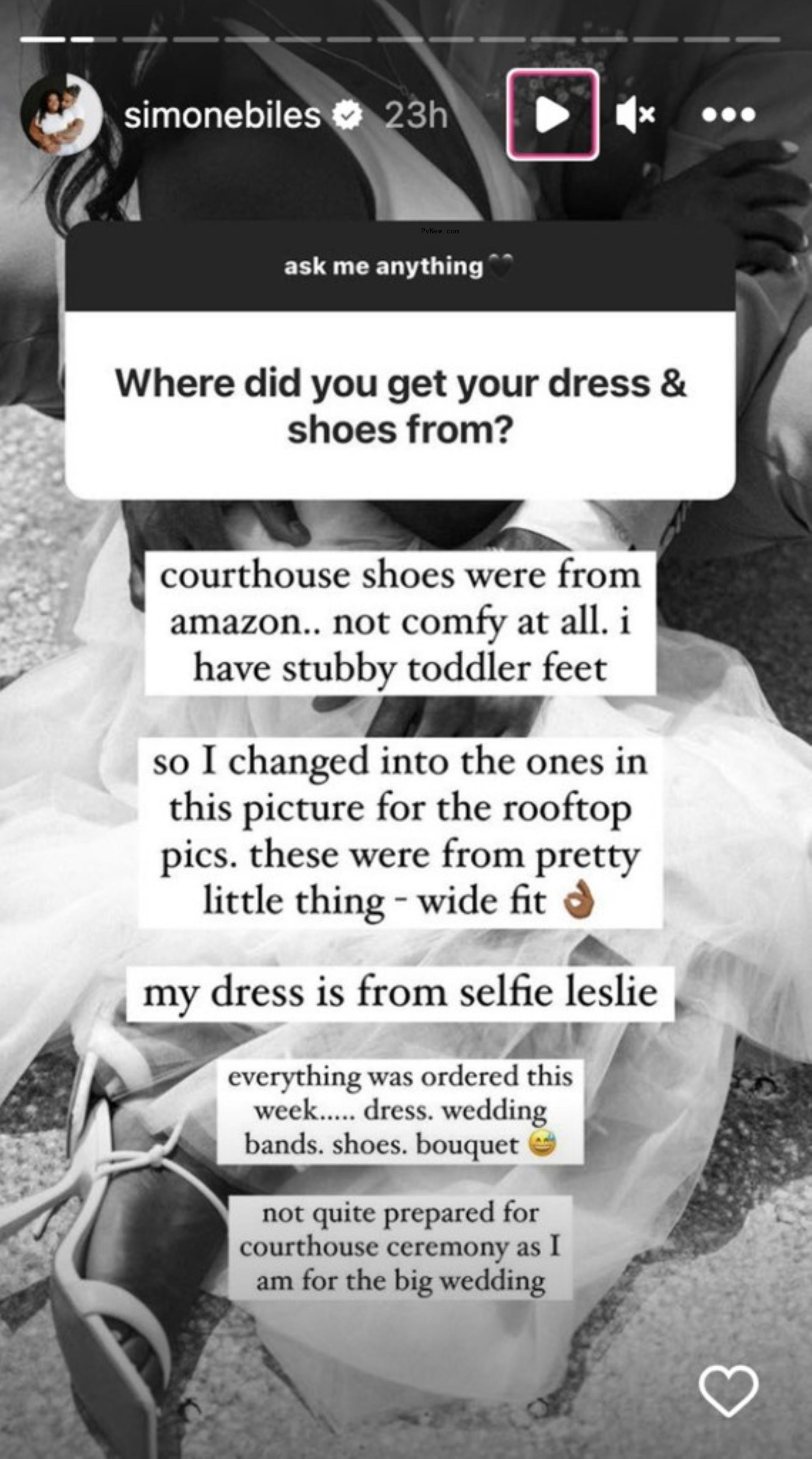 Simone Biles Instagram Story