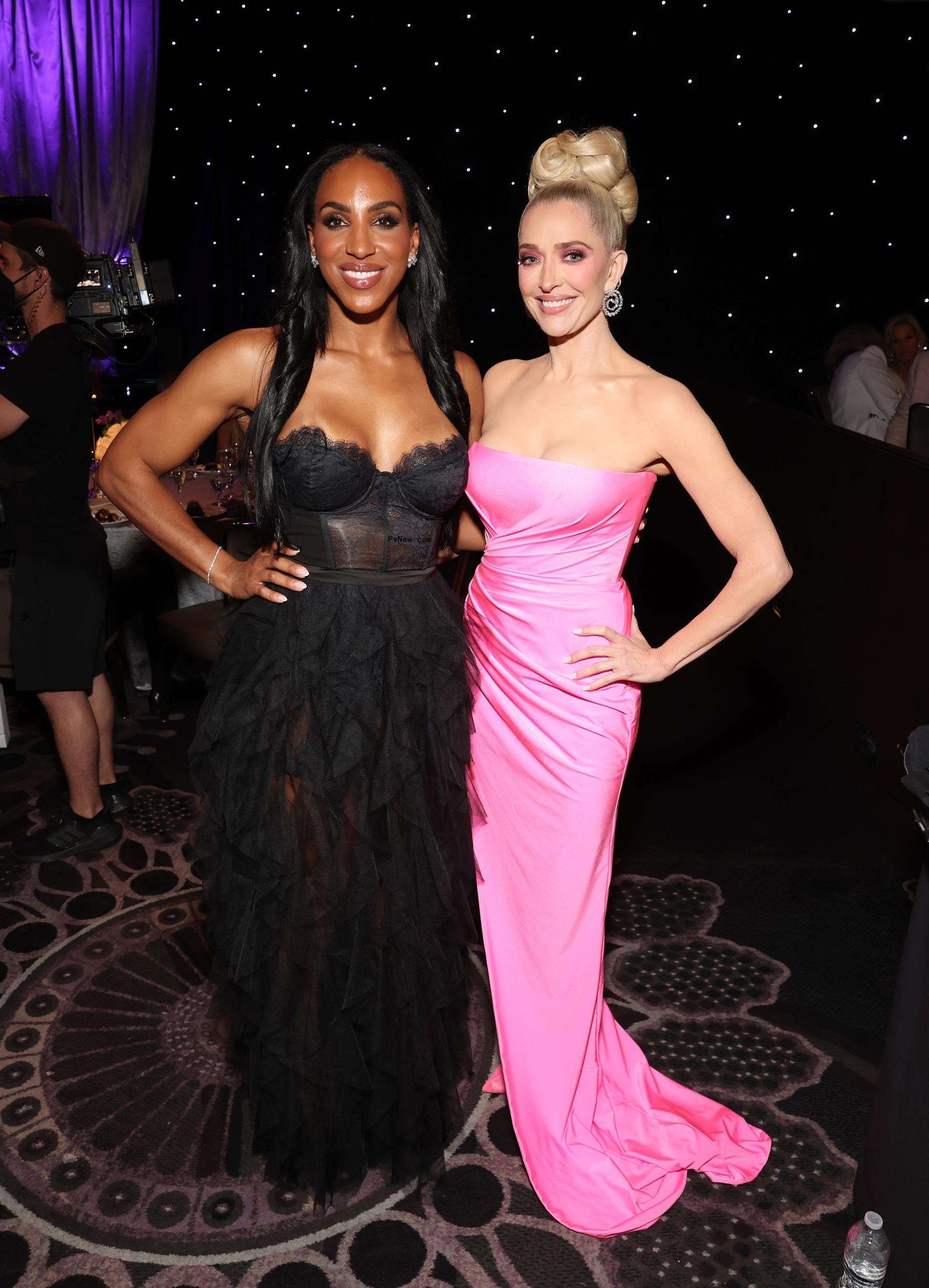 Annemarie Wiley and Erika Jayne posing together at an event.