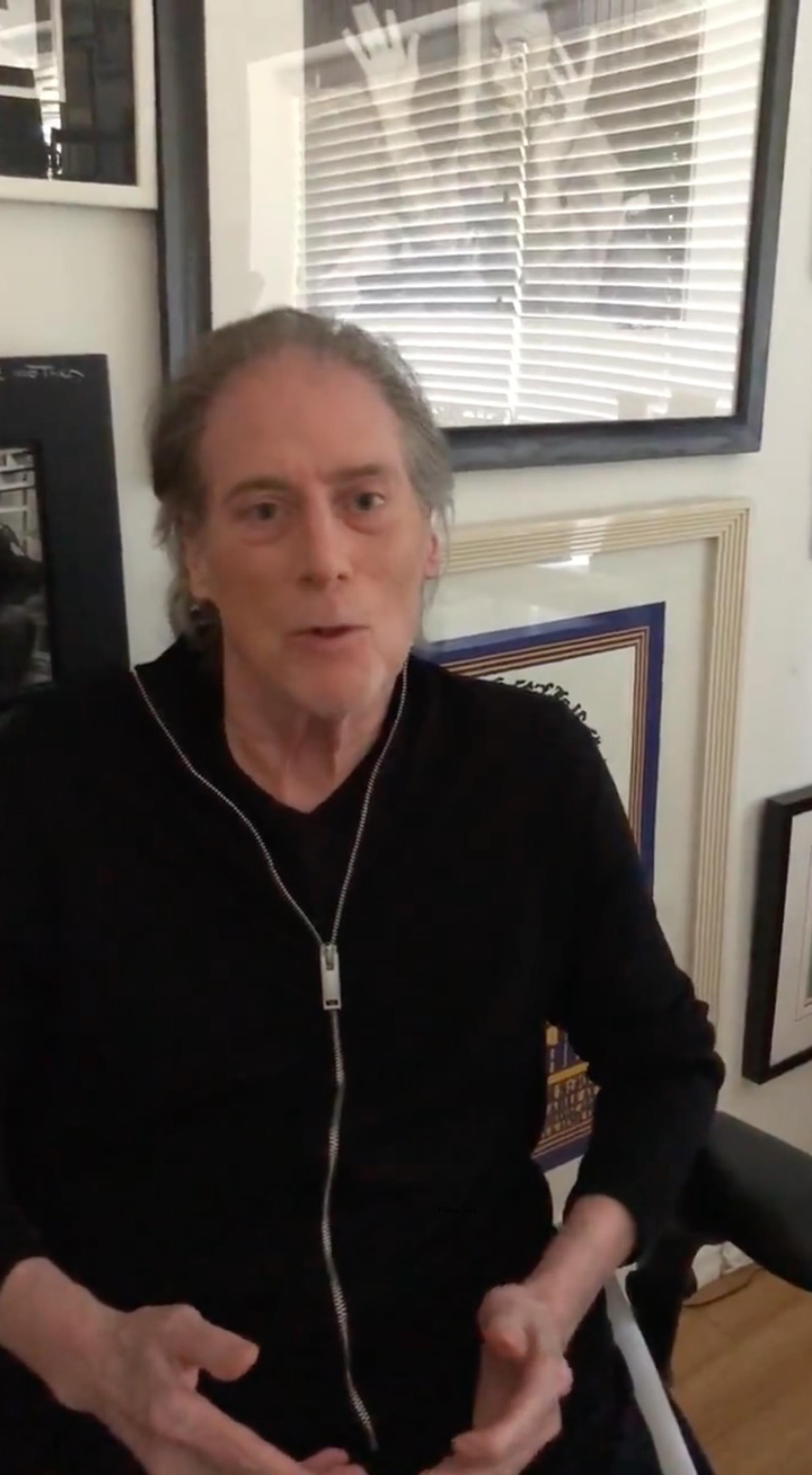 Richard Lewis talking in a video.