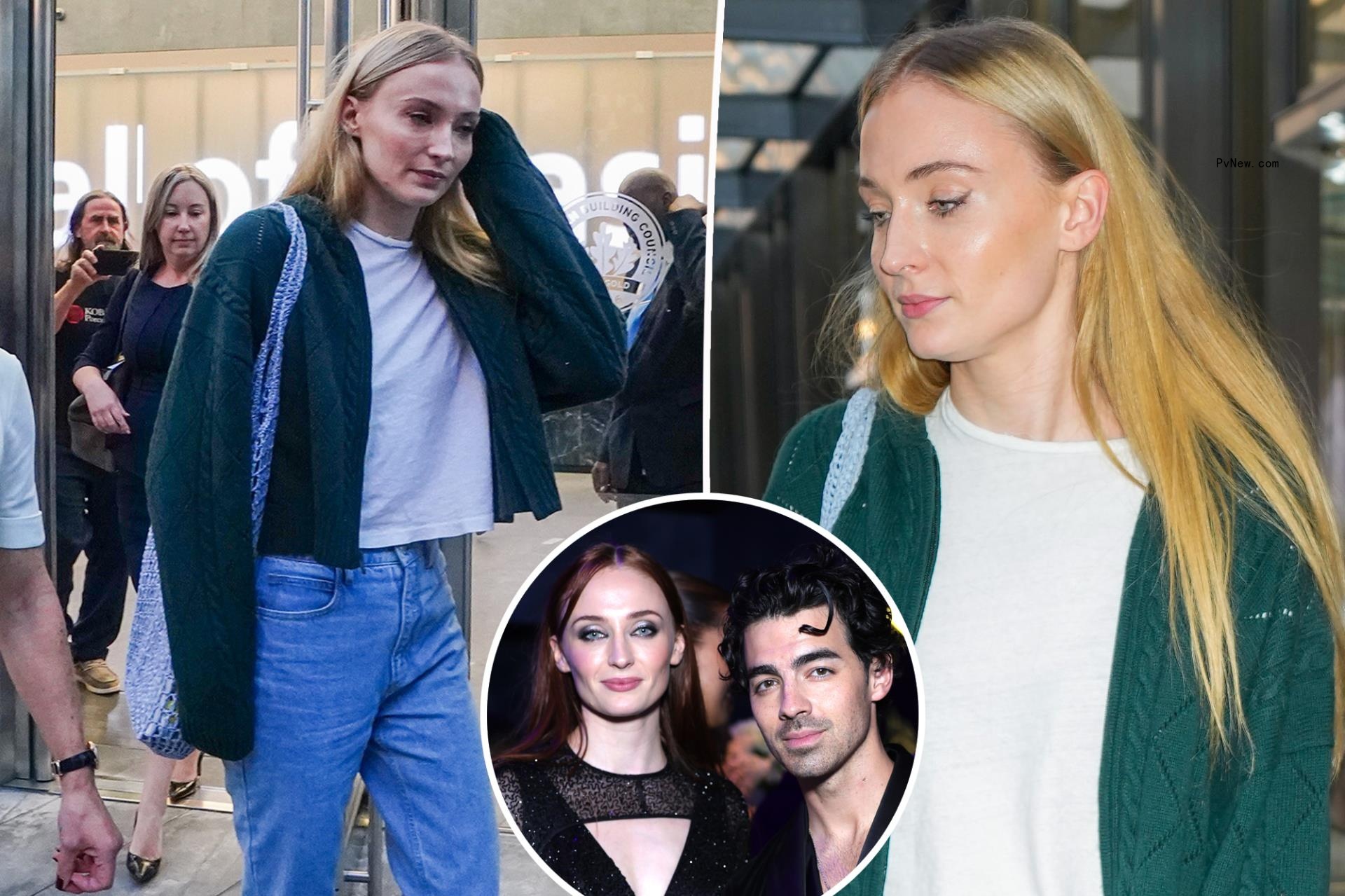 Sophie Turner leaves day 1 of Joe Jo<i></i>nas custody, divorce mediation after 8 hours