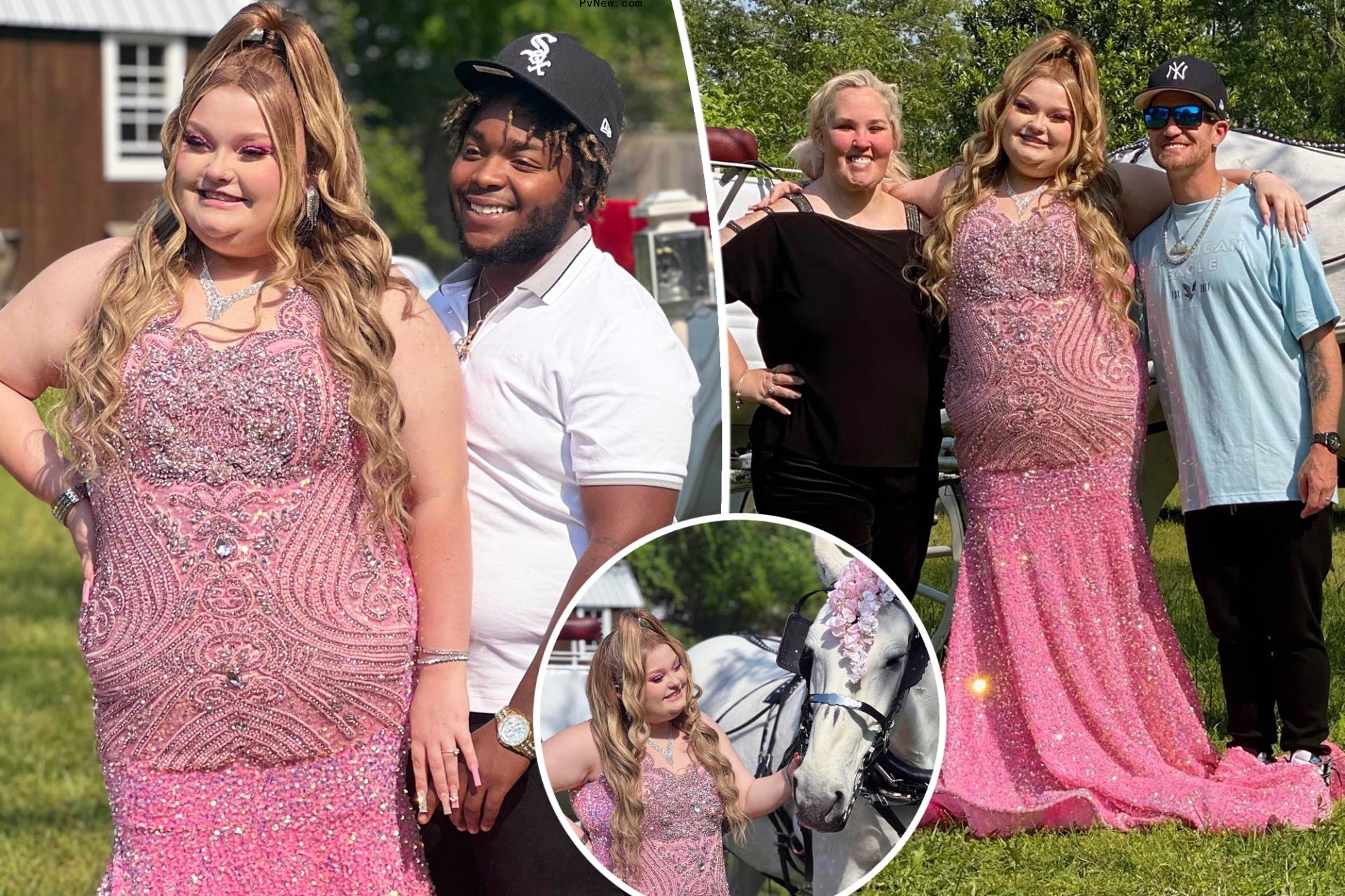 Ho<i></i>ney Boo Boo, 17, goes to prom with boyfriend Dralin Carswell, 21