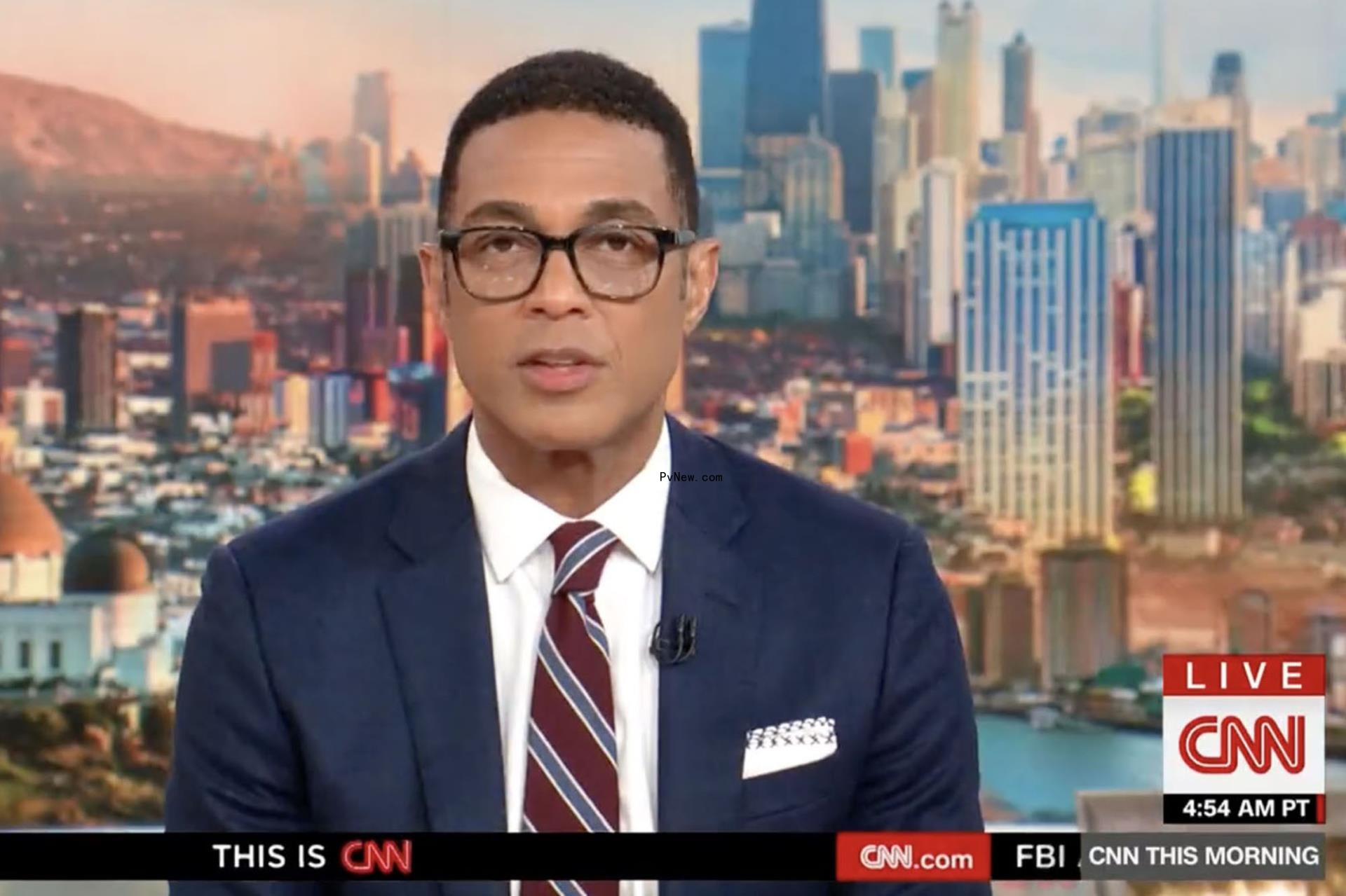 Don Lemon anchoring the news of CNN.