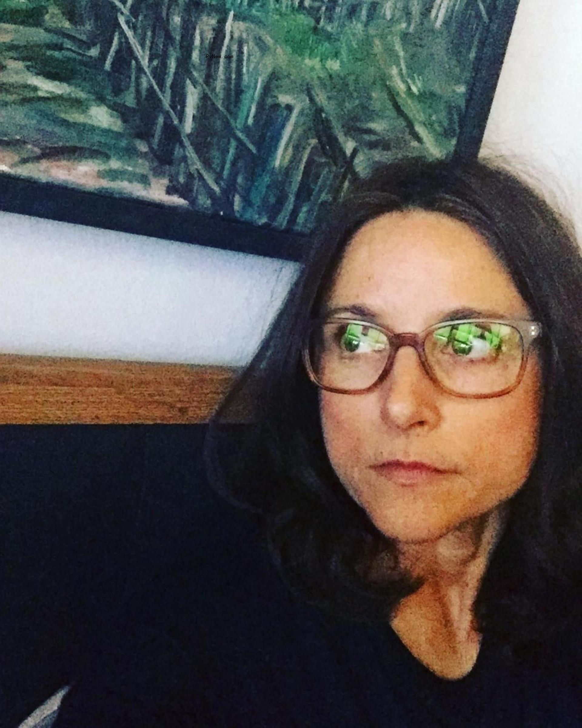 Julia Louis-Dreyfus takes serious selfie