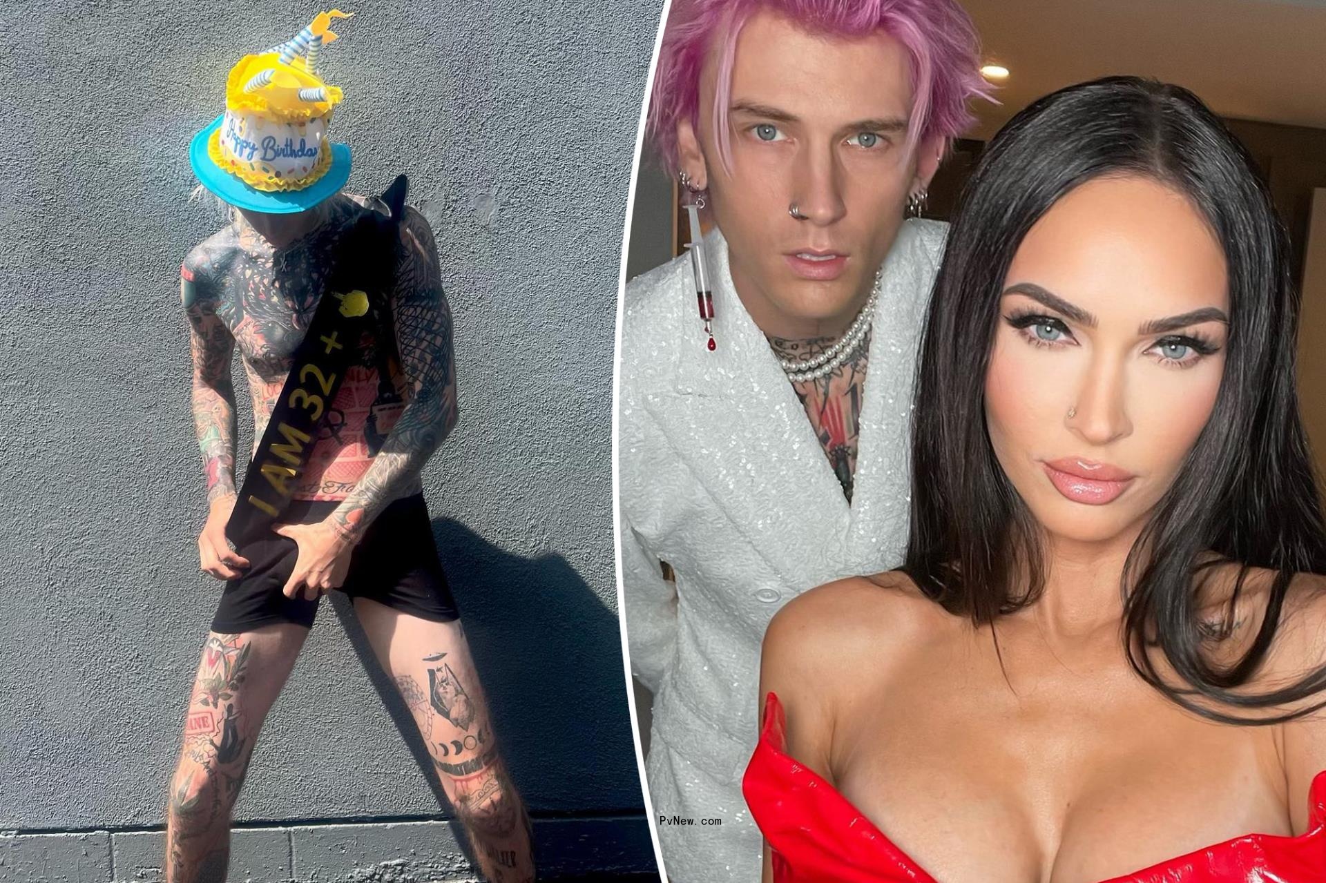Fans wo<i></i>nder wher<i></i>e Megan Fox is while Machine Gun Kelly celebrates 33rd birthday