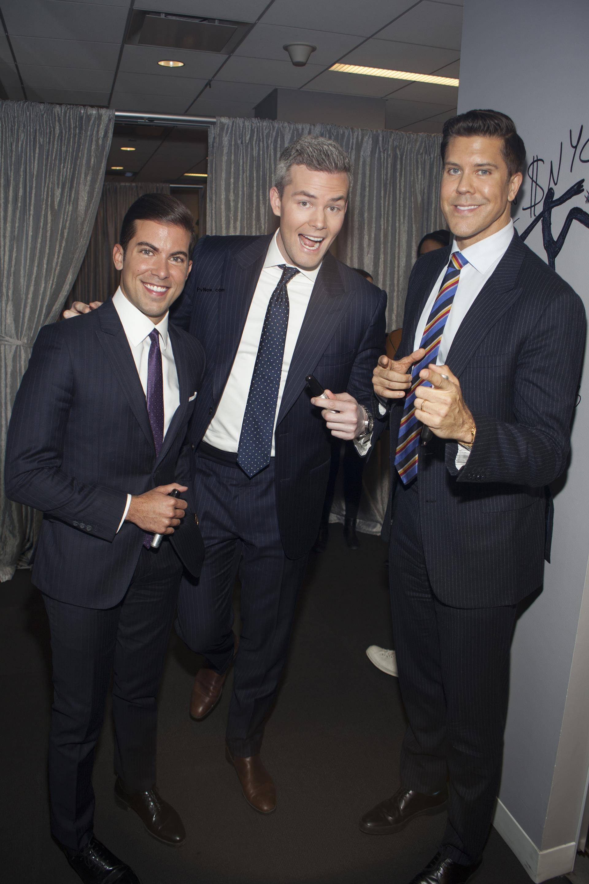 Luis D. Ortiz, Ryan Serhant and Fredrik Eklund posing for a photo together