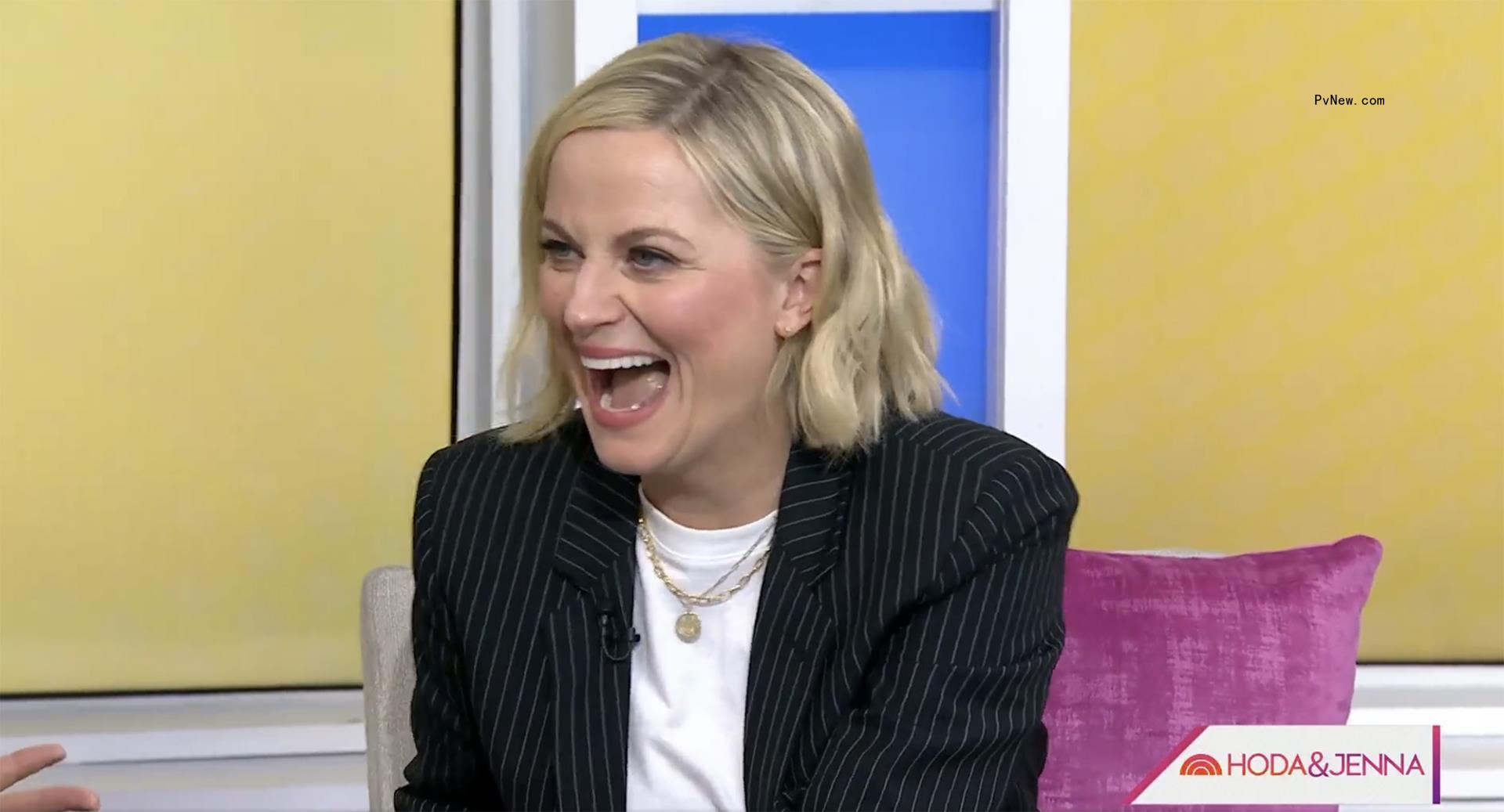 Amy Poehler laughing on 