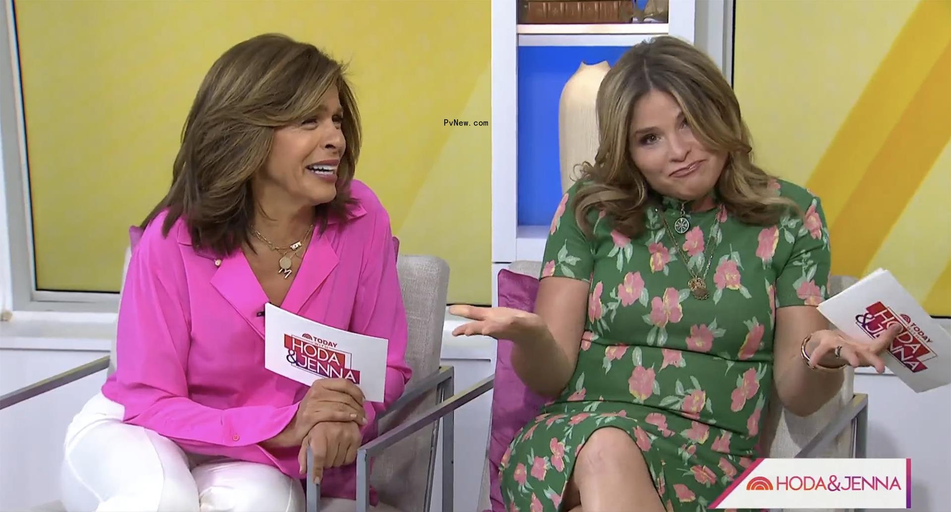 Hoda Kotb and Jenna Bush Hager talking on 