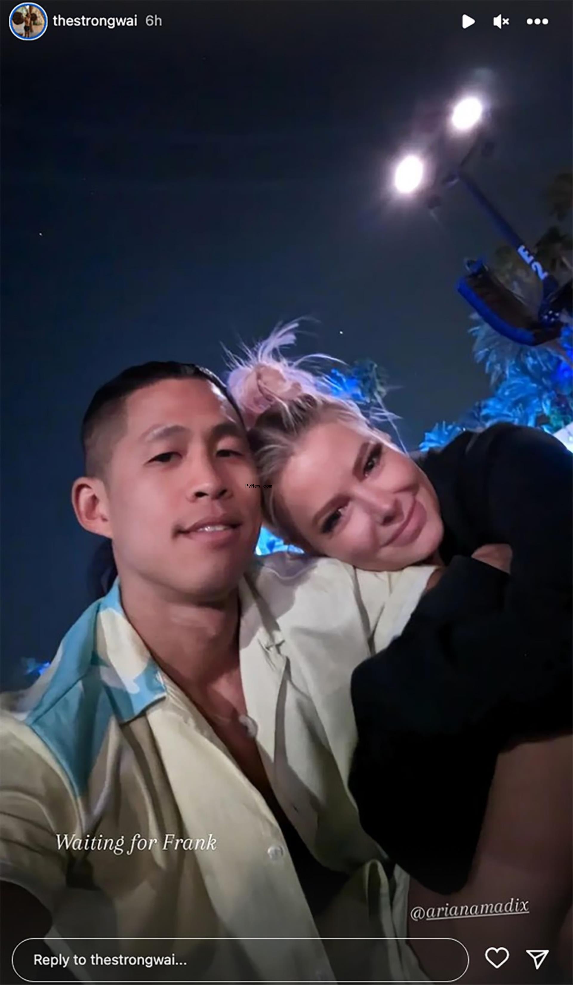 A selfie of Daniel Wai and Ariana Madix