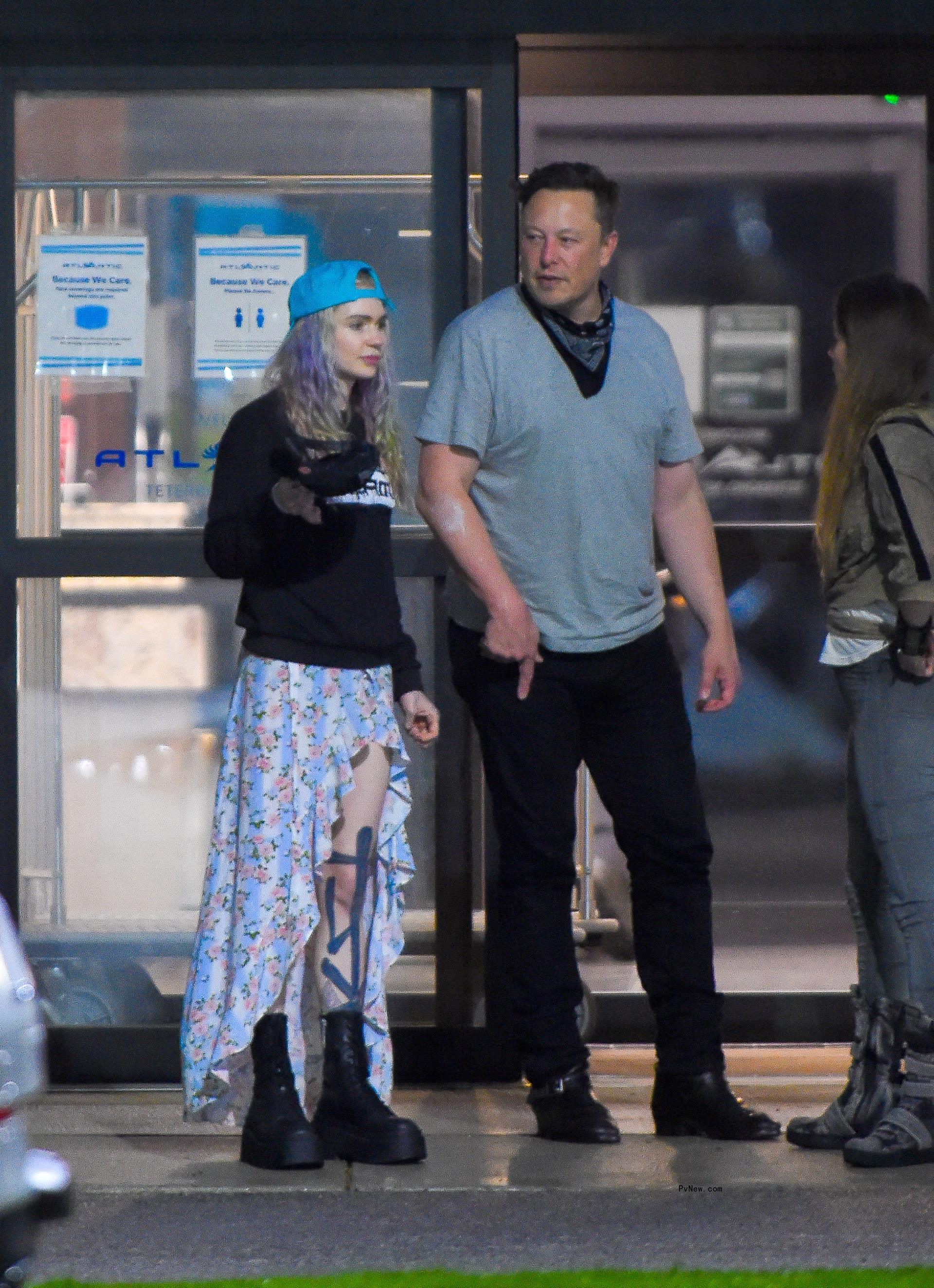 Elon Musk and Grimes.