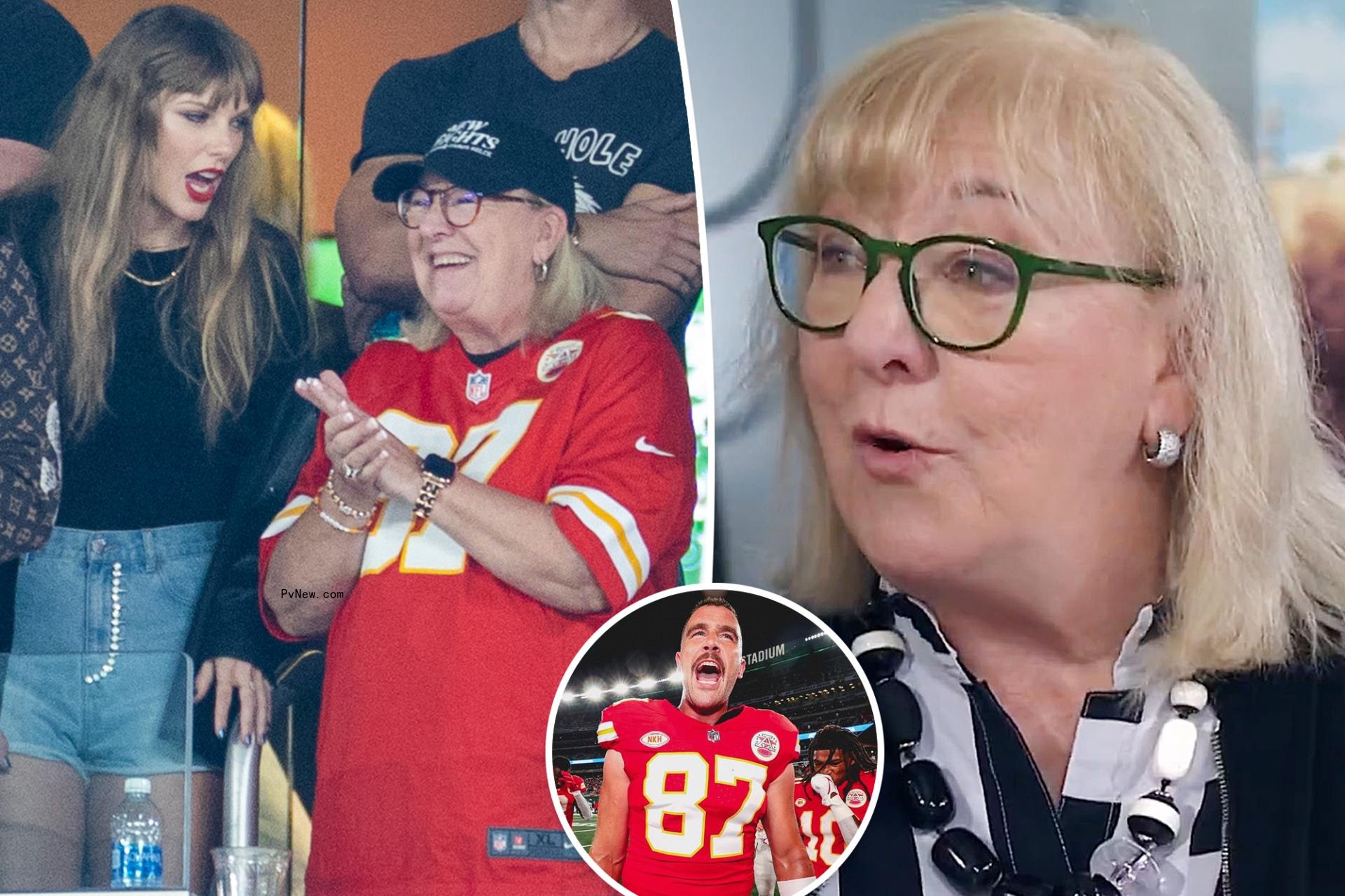 Travis Kelce’s mom, Donna, reveals what she said to Taylor Swift in VIP suite at Chiefs game