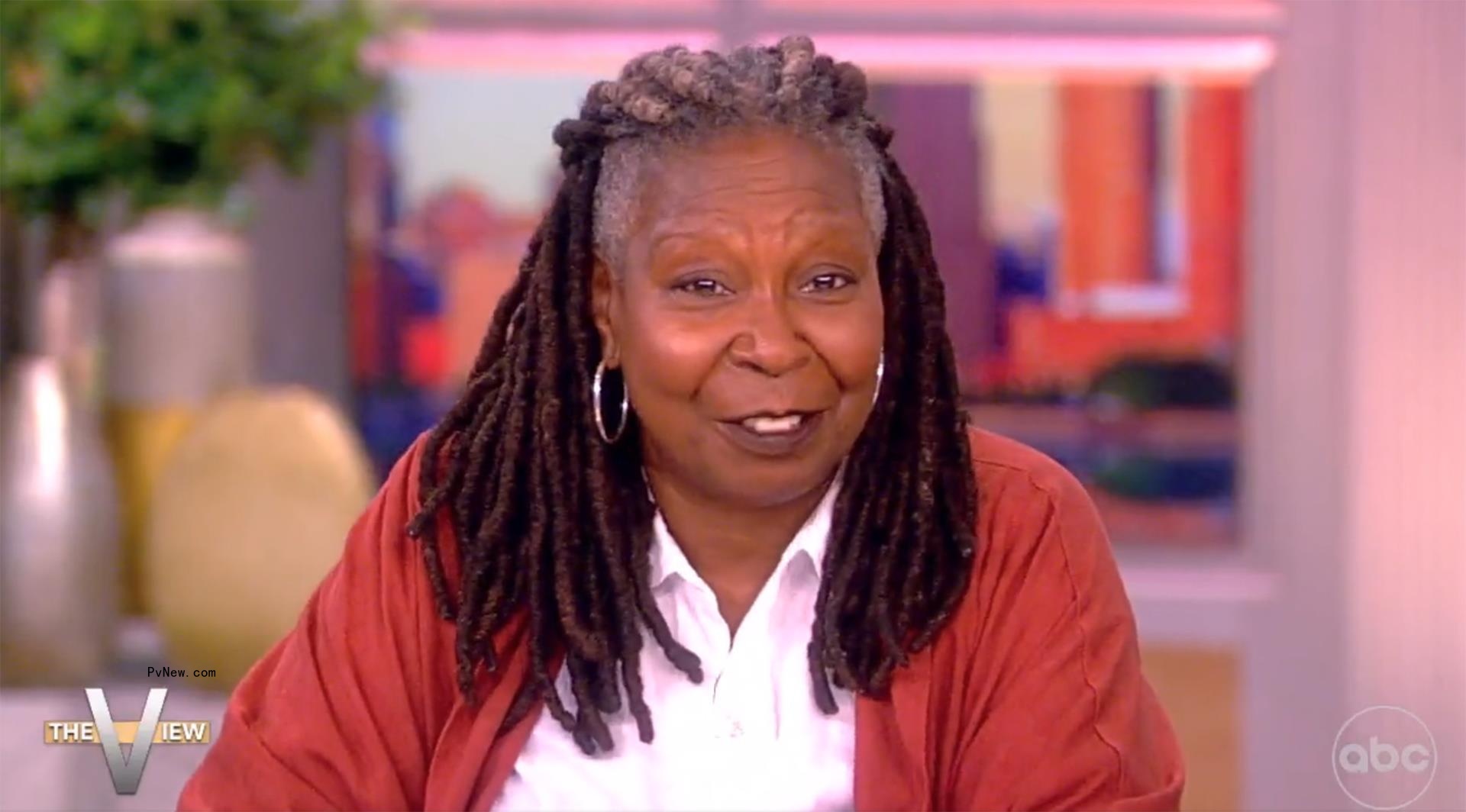 Whoopi Goldberg talking on the 