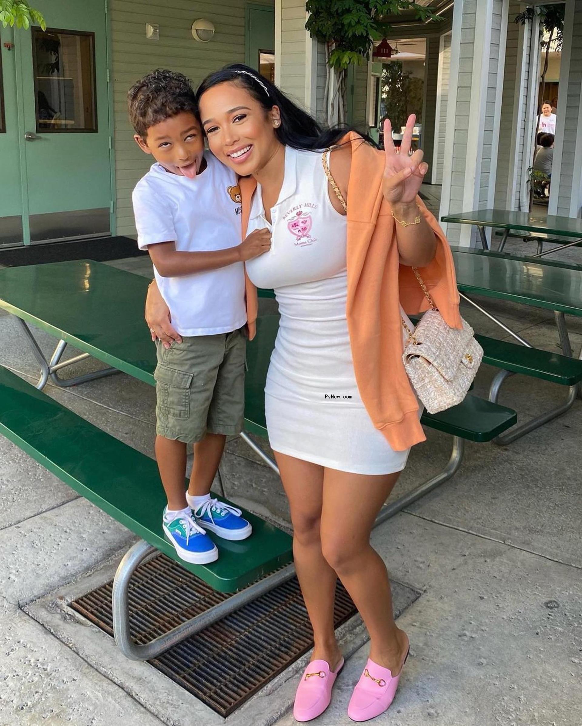 Jordan Craig with her son Prince