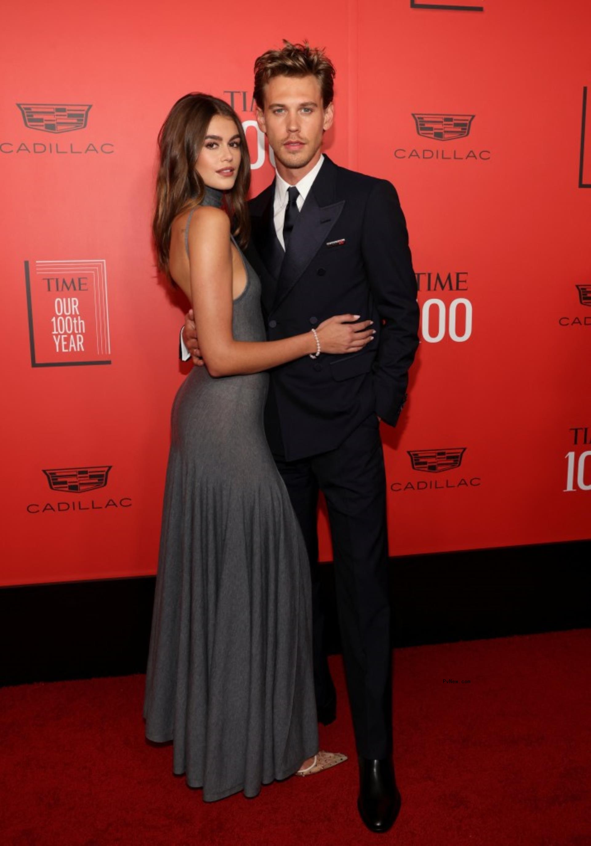 Kaia Gerber and Austin Butler at the 2023 Time100 Summit.