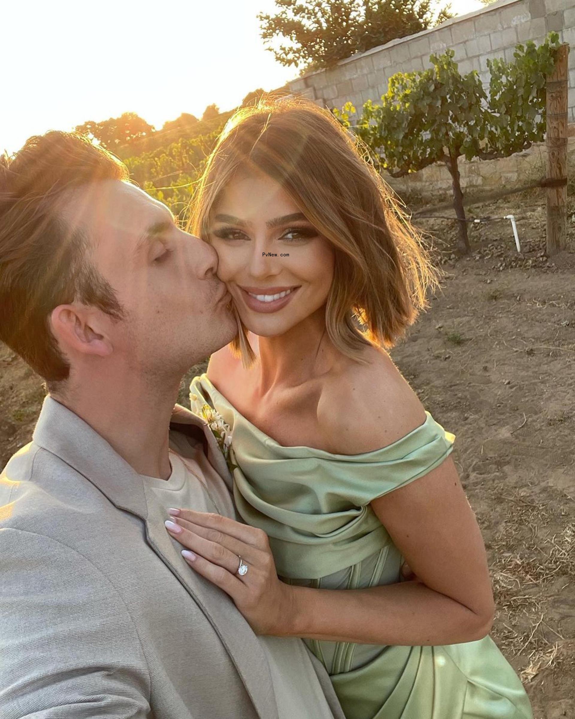 James Kennedy kisses Raquel Leviss' cheek