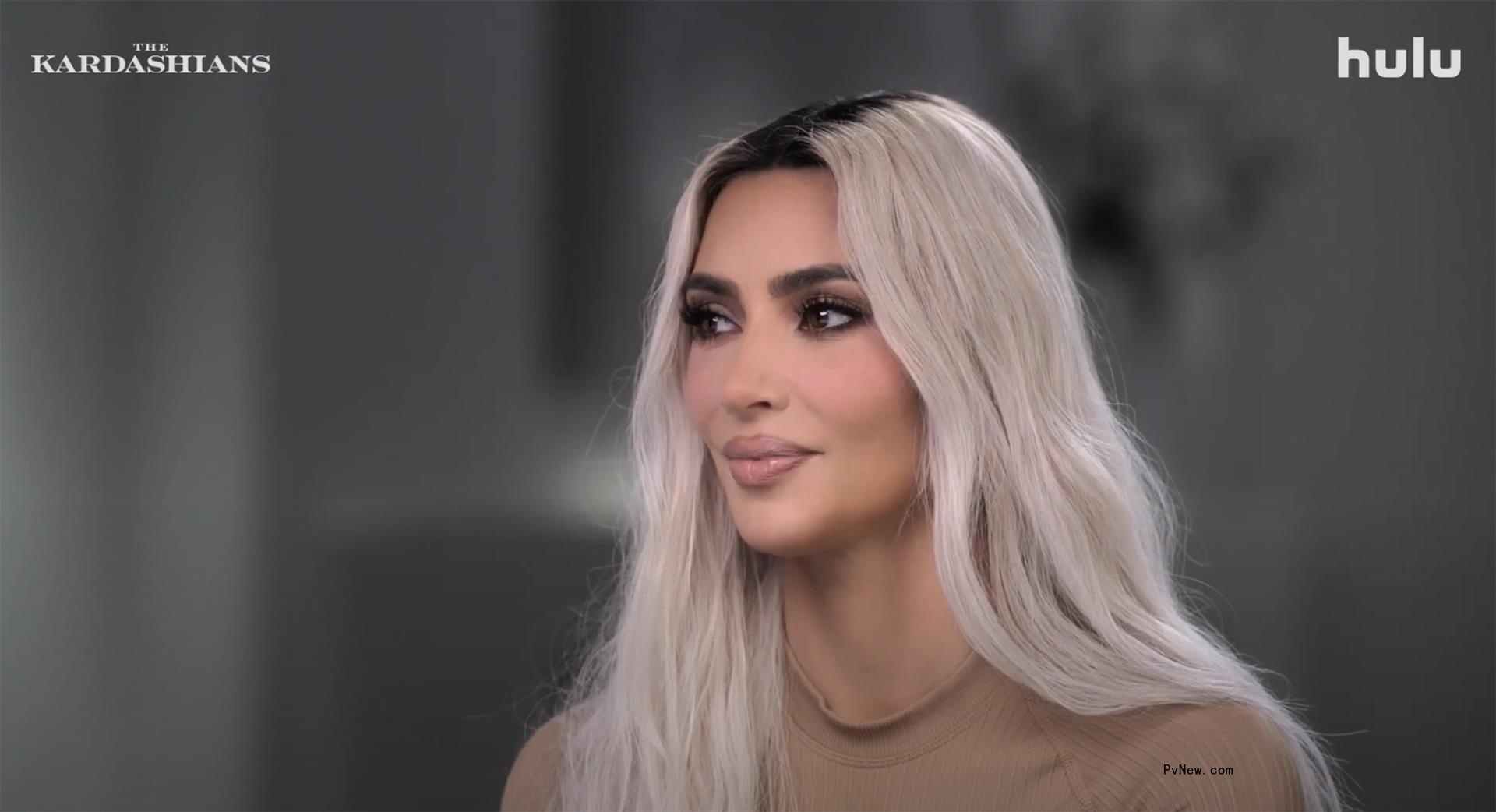 Kim Kardashian talking in a confessional
