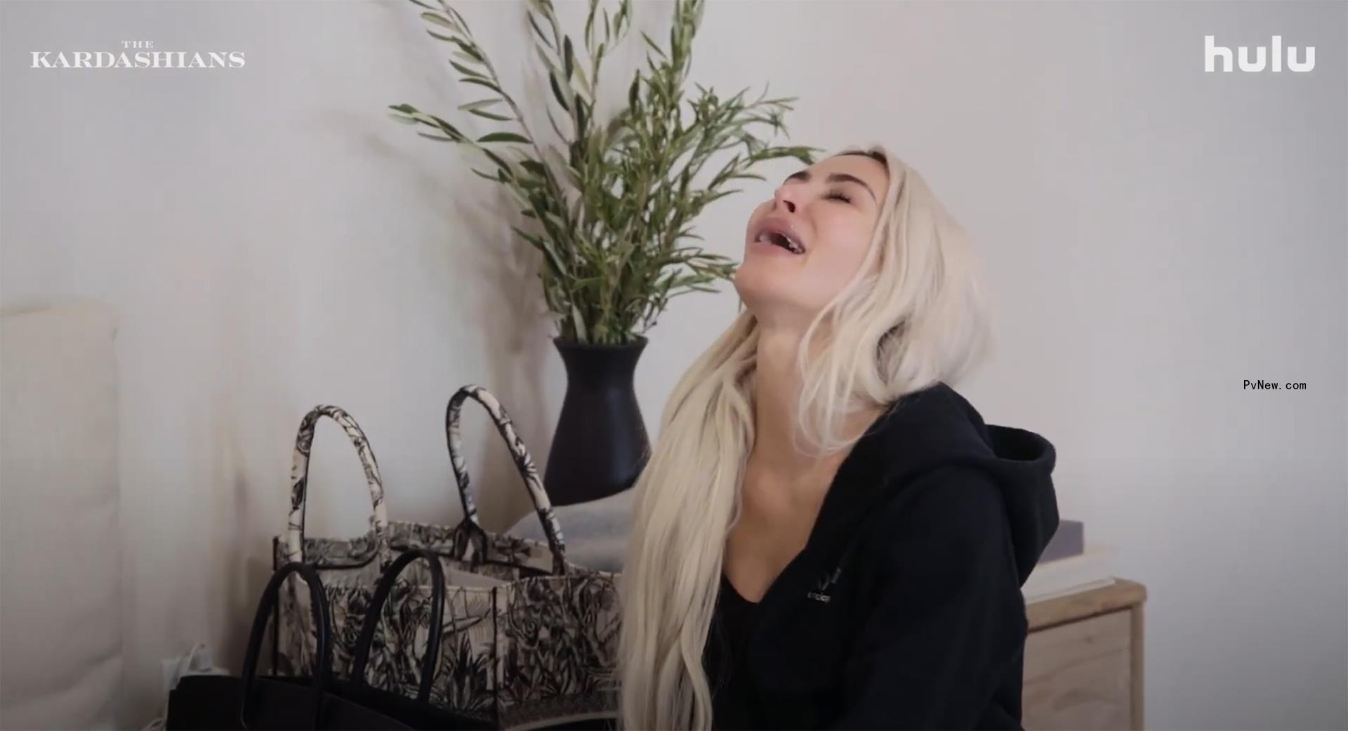 Kim Kardashian crying