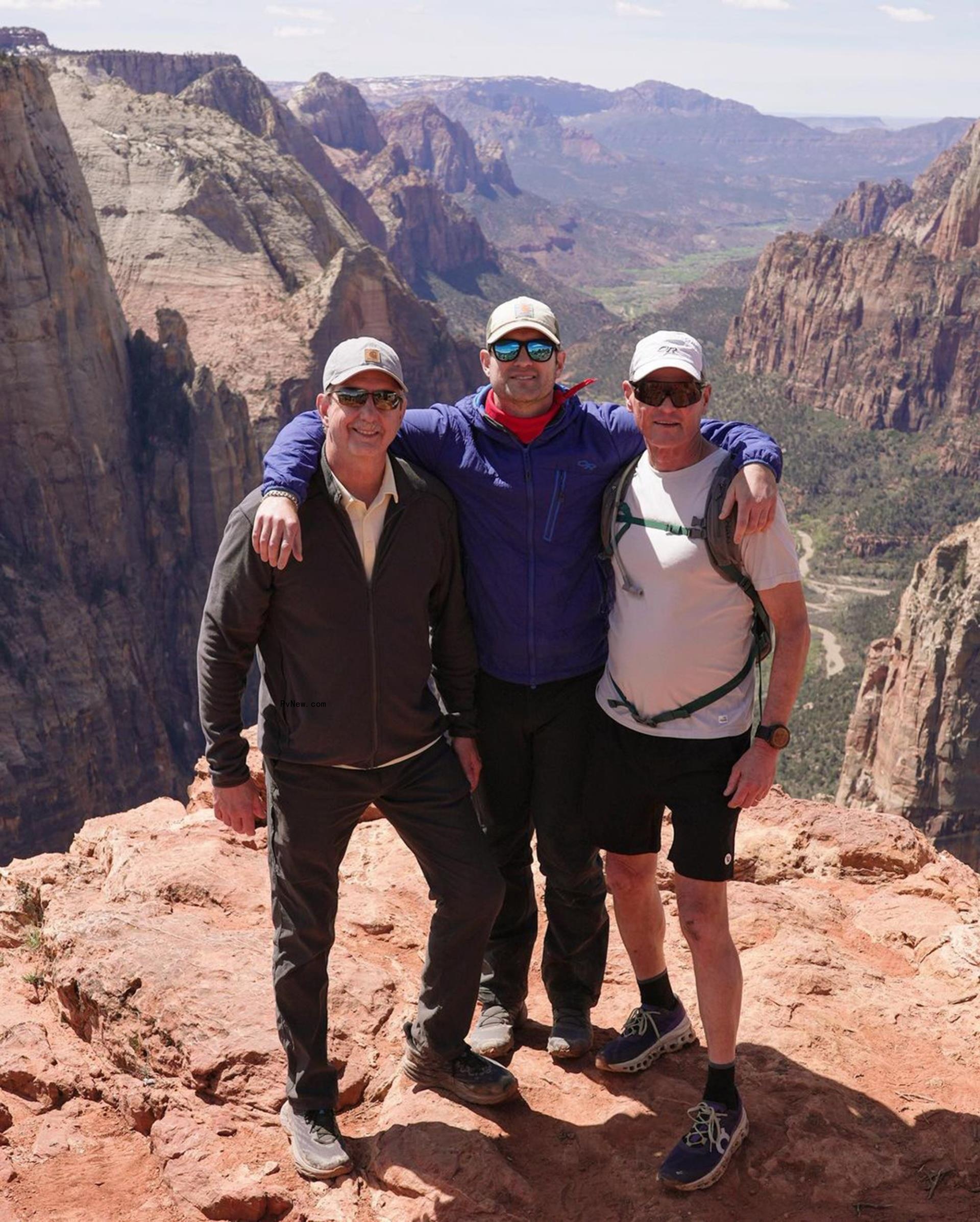 morgan chesky and family on a mountain