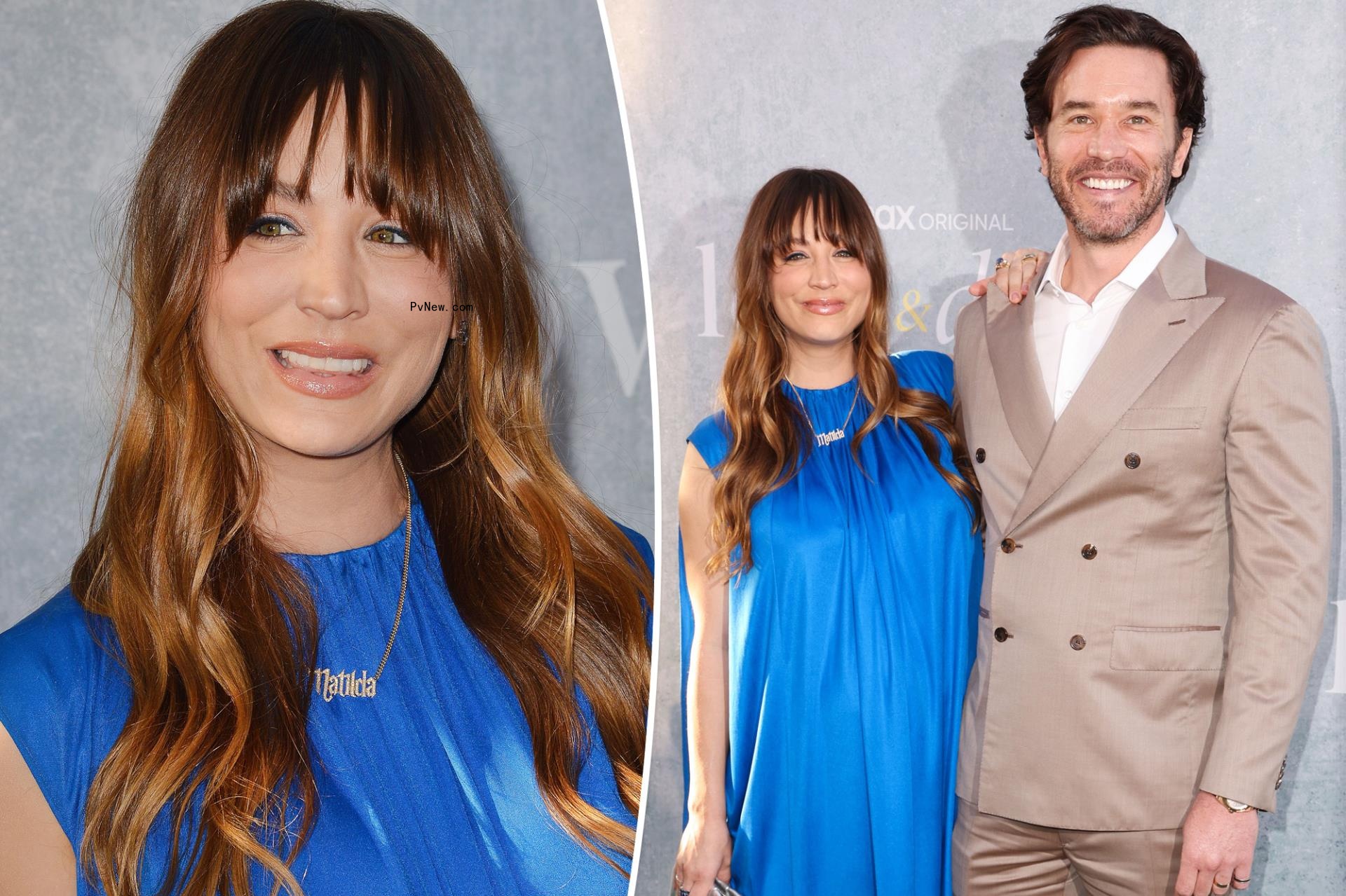 Kaley Cuoco ho<i></i>nors daughter Matilda on first post-baby red carpet with Tom Pelphrey