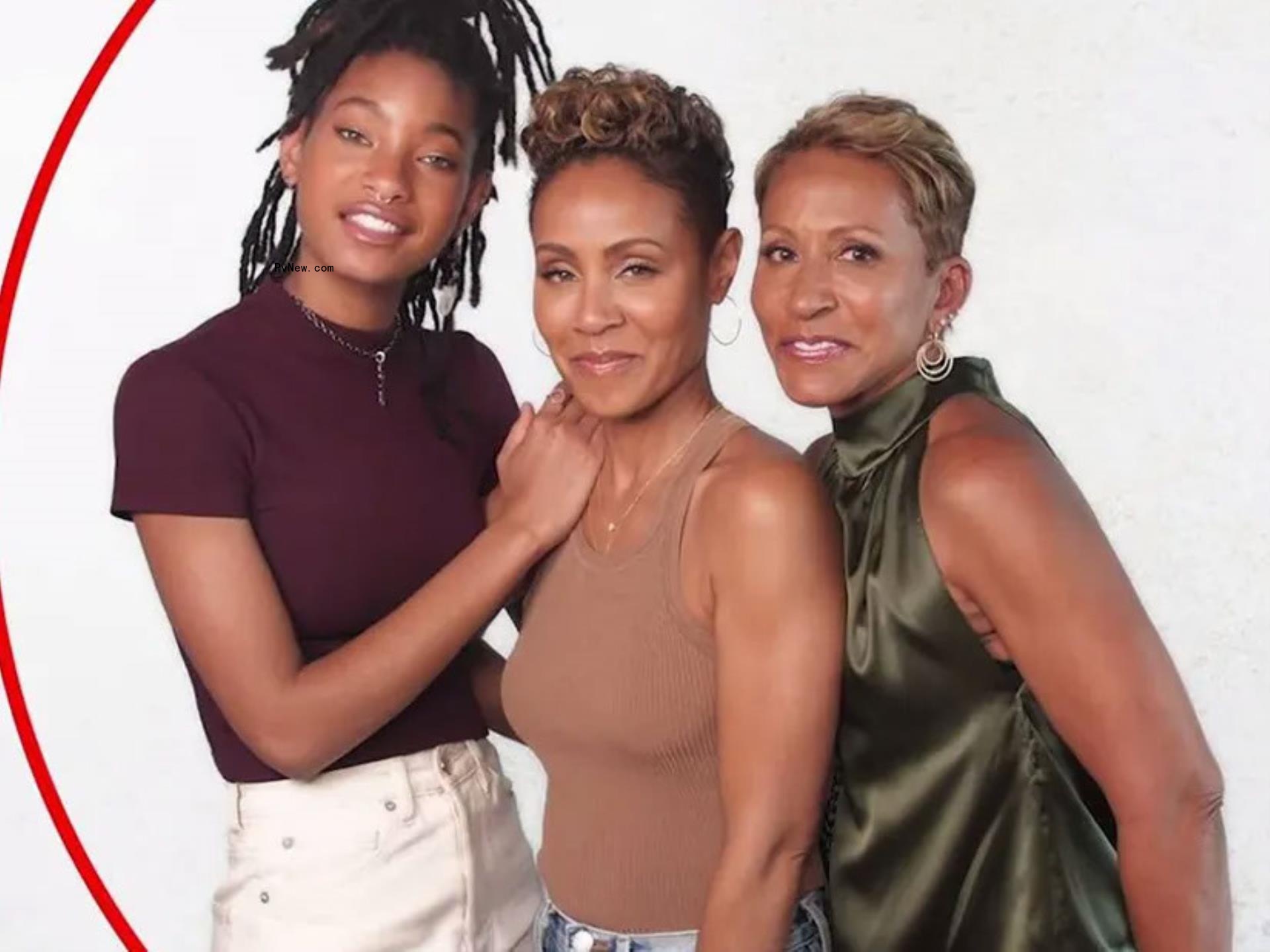 Jada Pinkett Smith with her daughter and mother