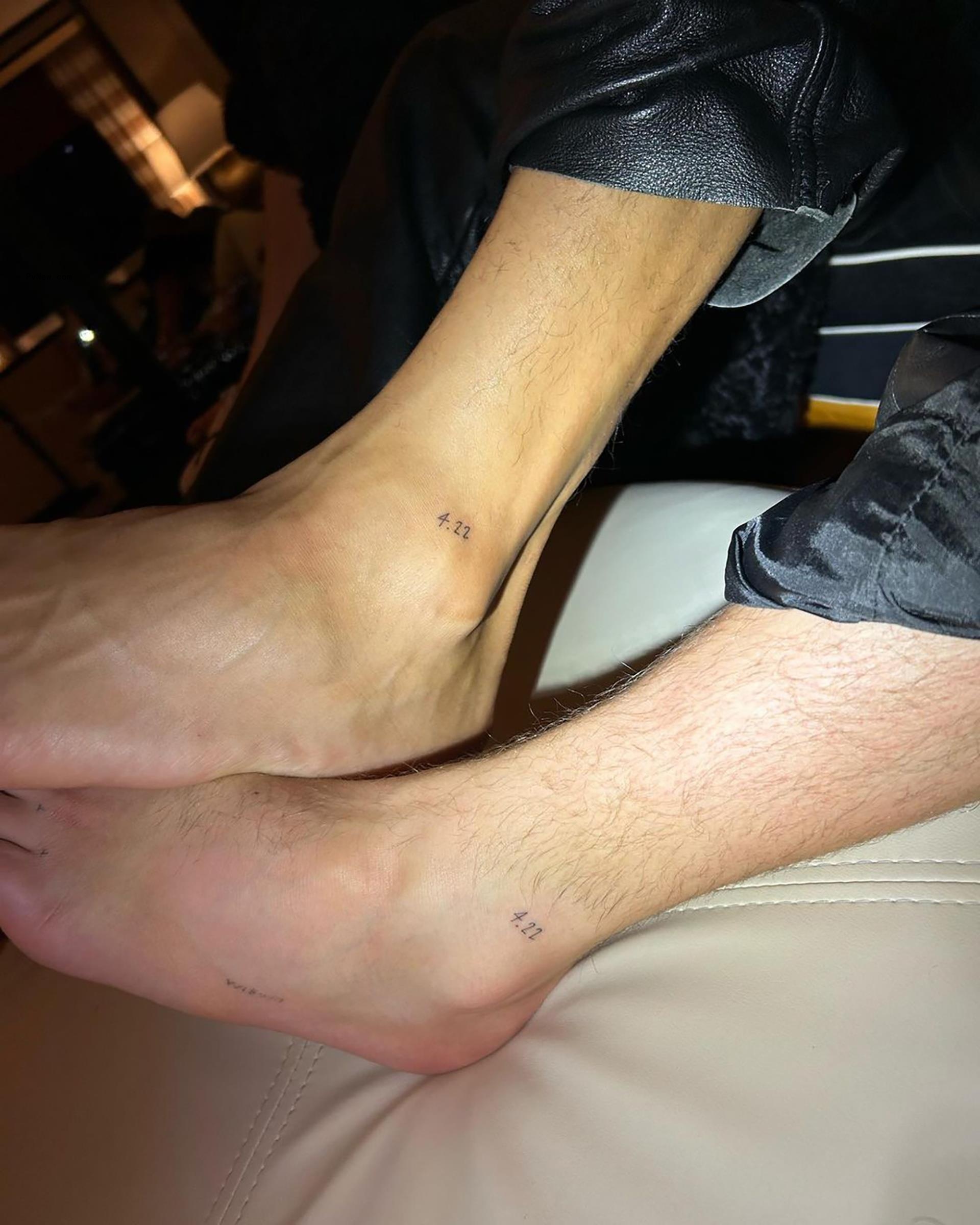 Tattoos on Chris Appleton and Lukas Gage