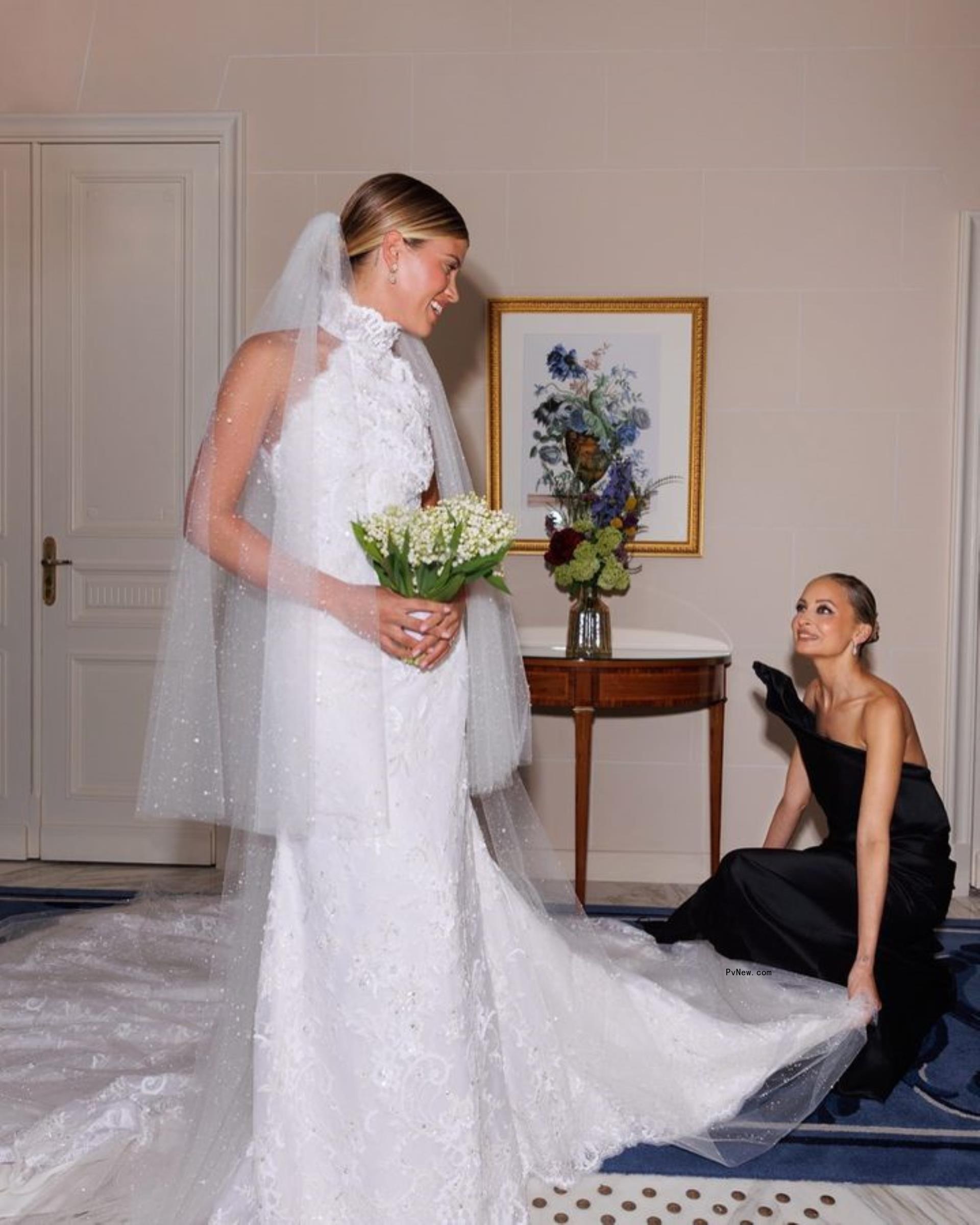 Sofia Richie and Nicole Richie on her wedding day.