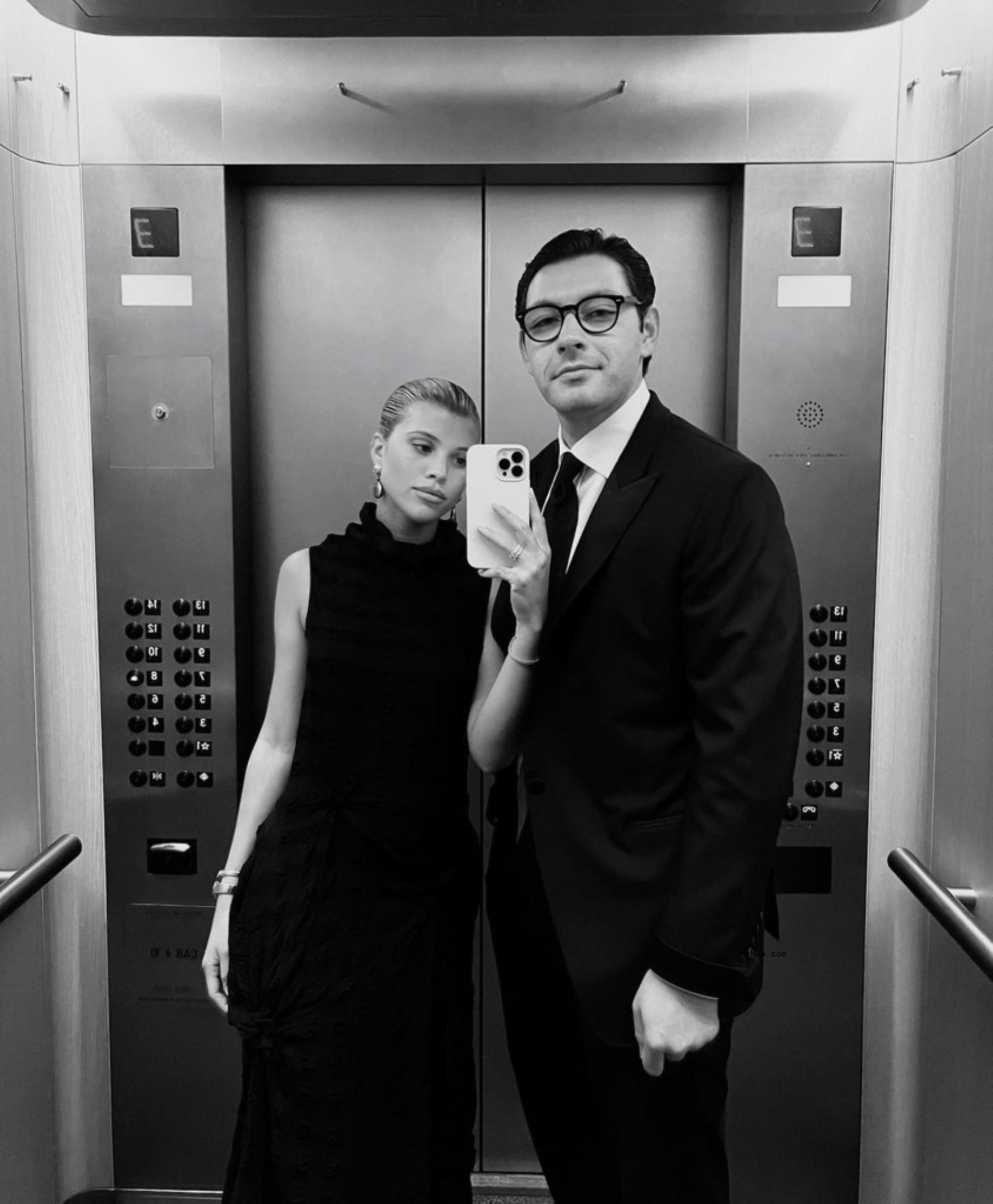 Sofia Richie and Elliot Grainge in a selfie.