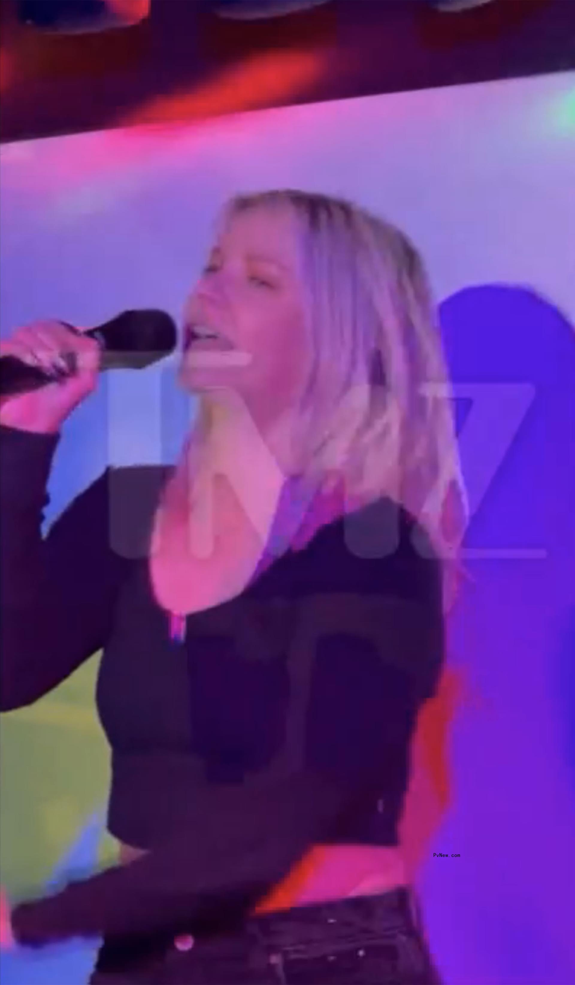 Ariana Madix singing karaoke