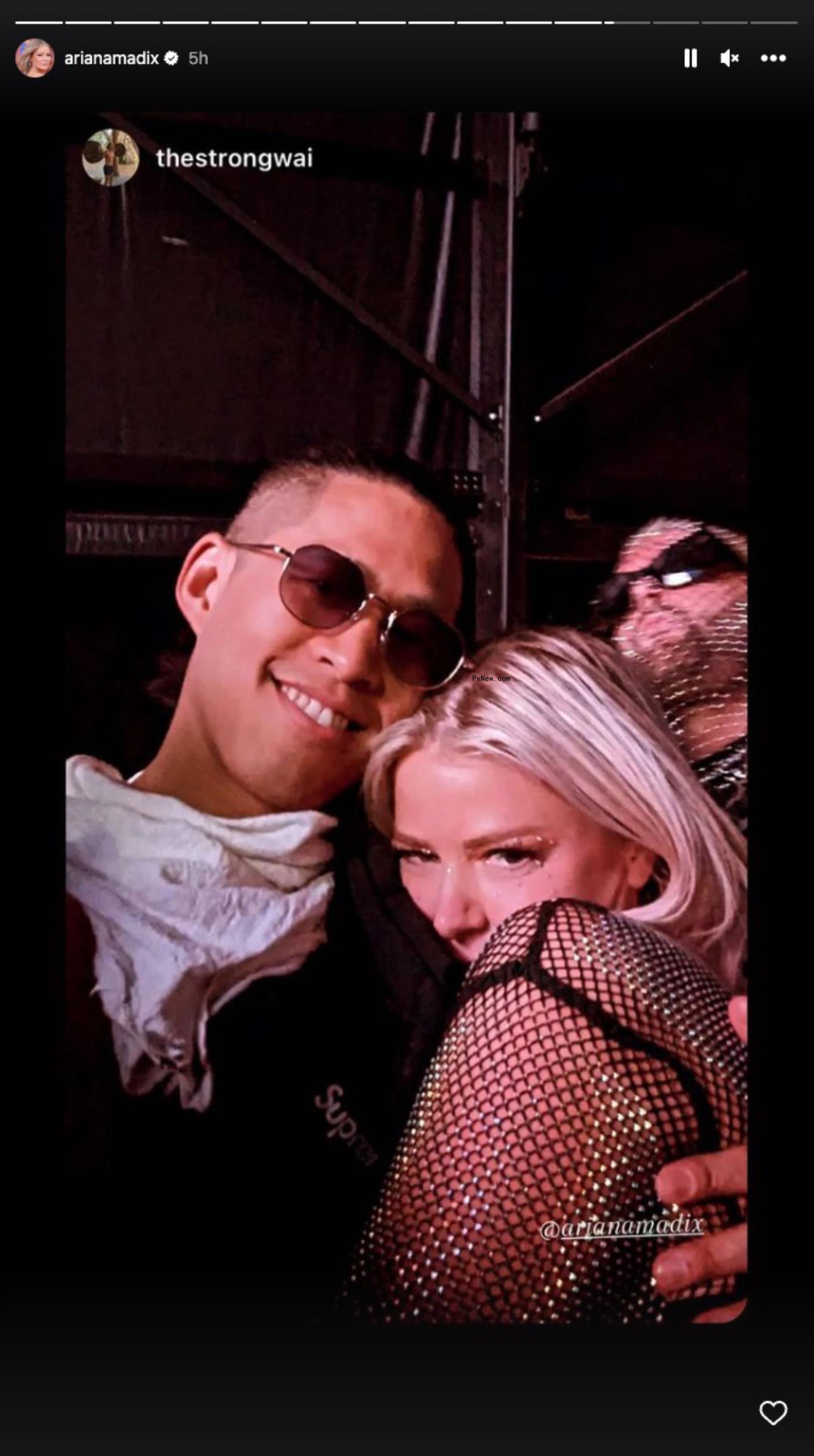 Daniel Wai and Ariana Madix hugging