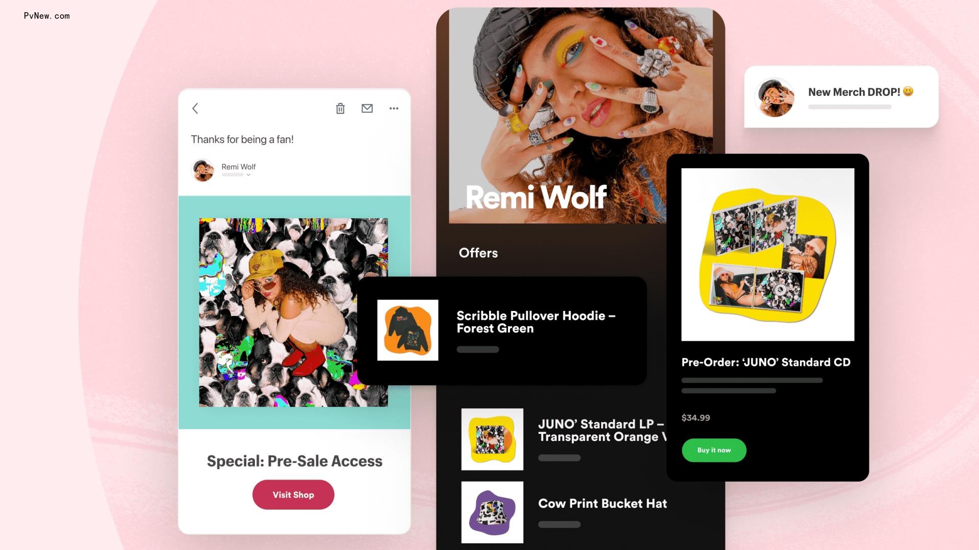Spotify Adds Virtual Merch Tables for Music Artists in Pact With Shopify
