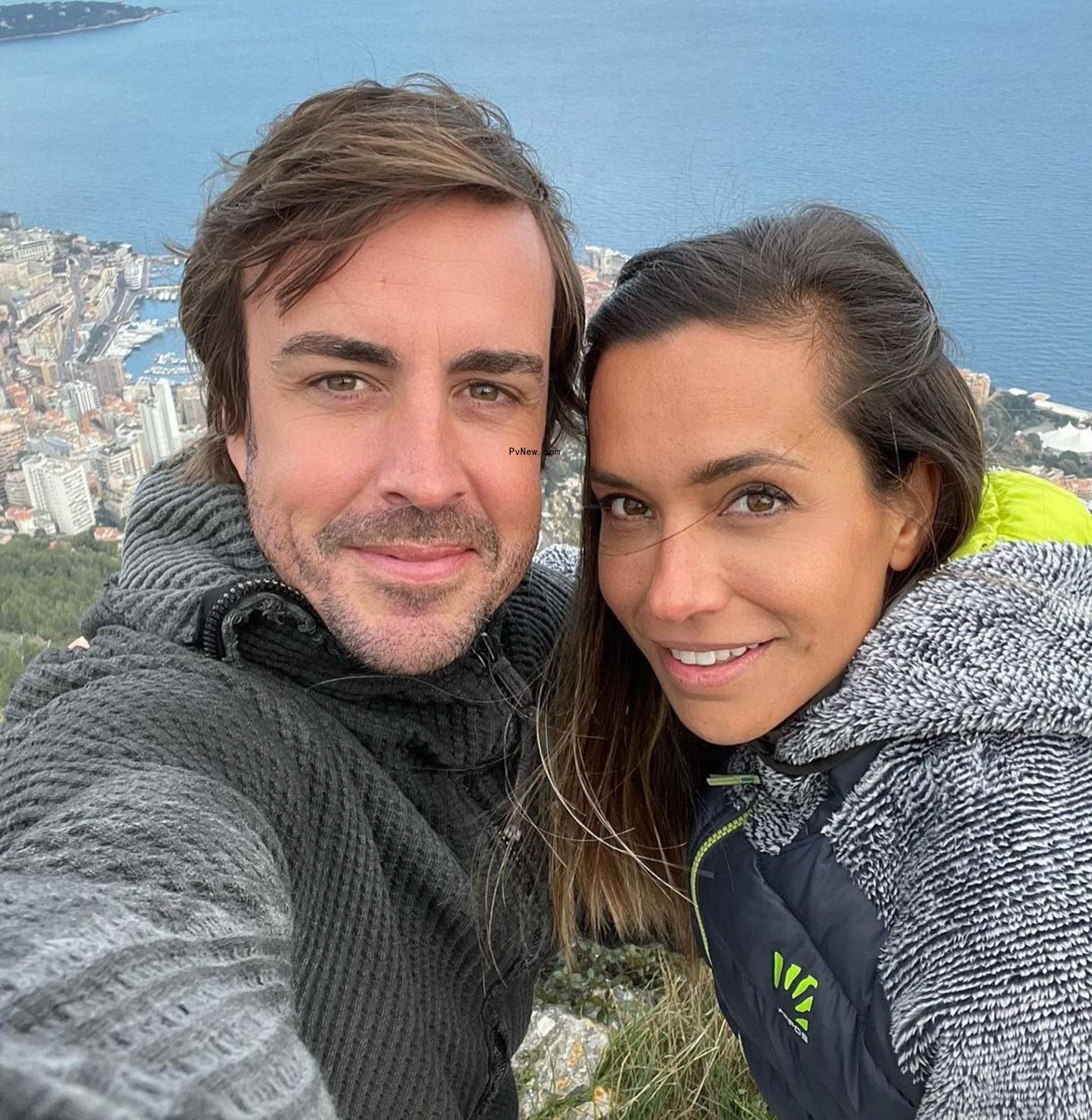 Fernando Alo<i></i>nso and Andrea Schlager